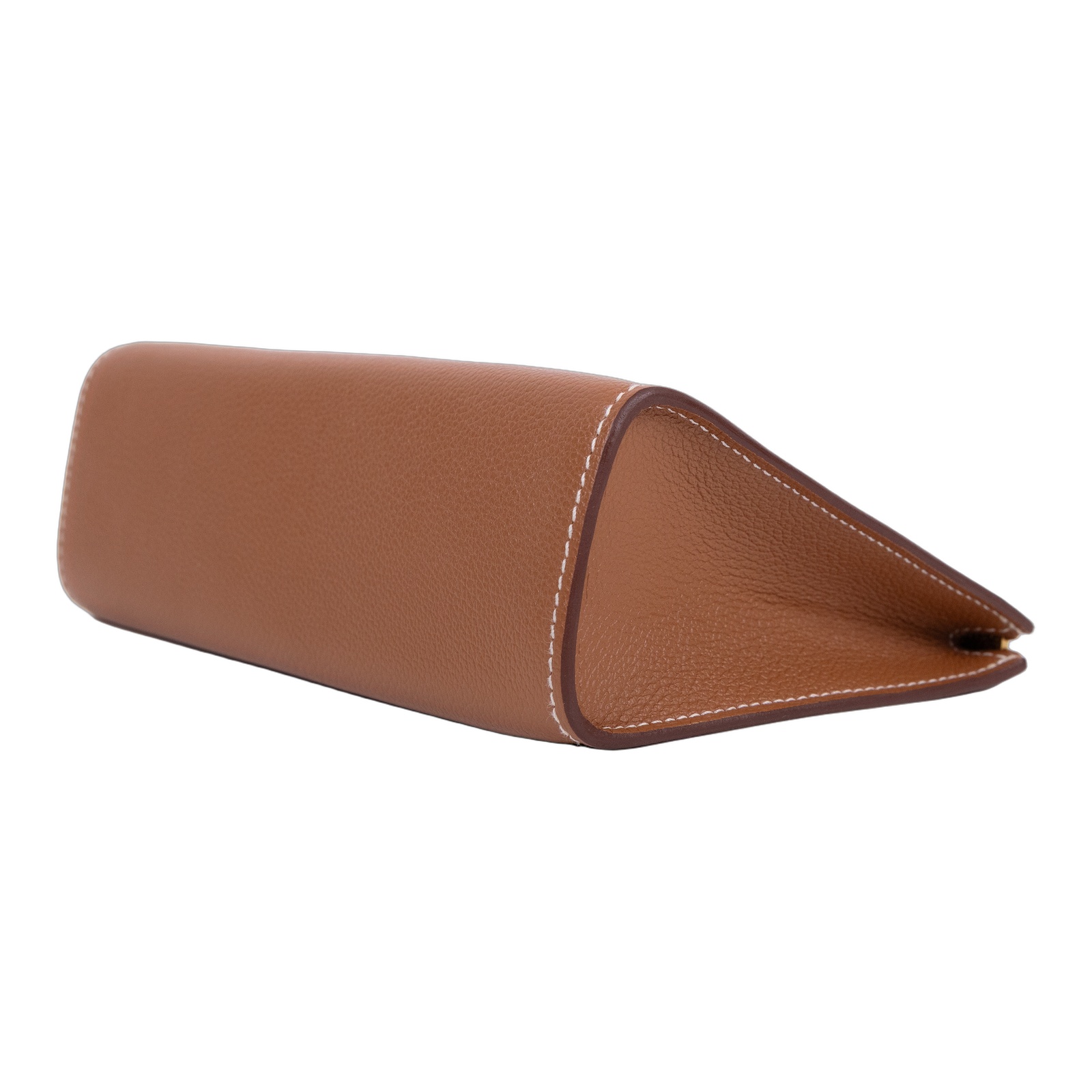 愛馬仕 Hermes Zipengo Chaine d'Ancre PM 手拿包 金色五金 金棕色 H084321CC37 /  無附屬品