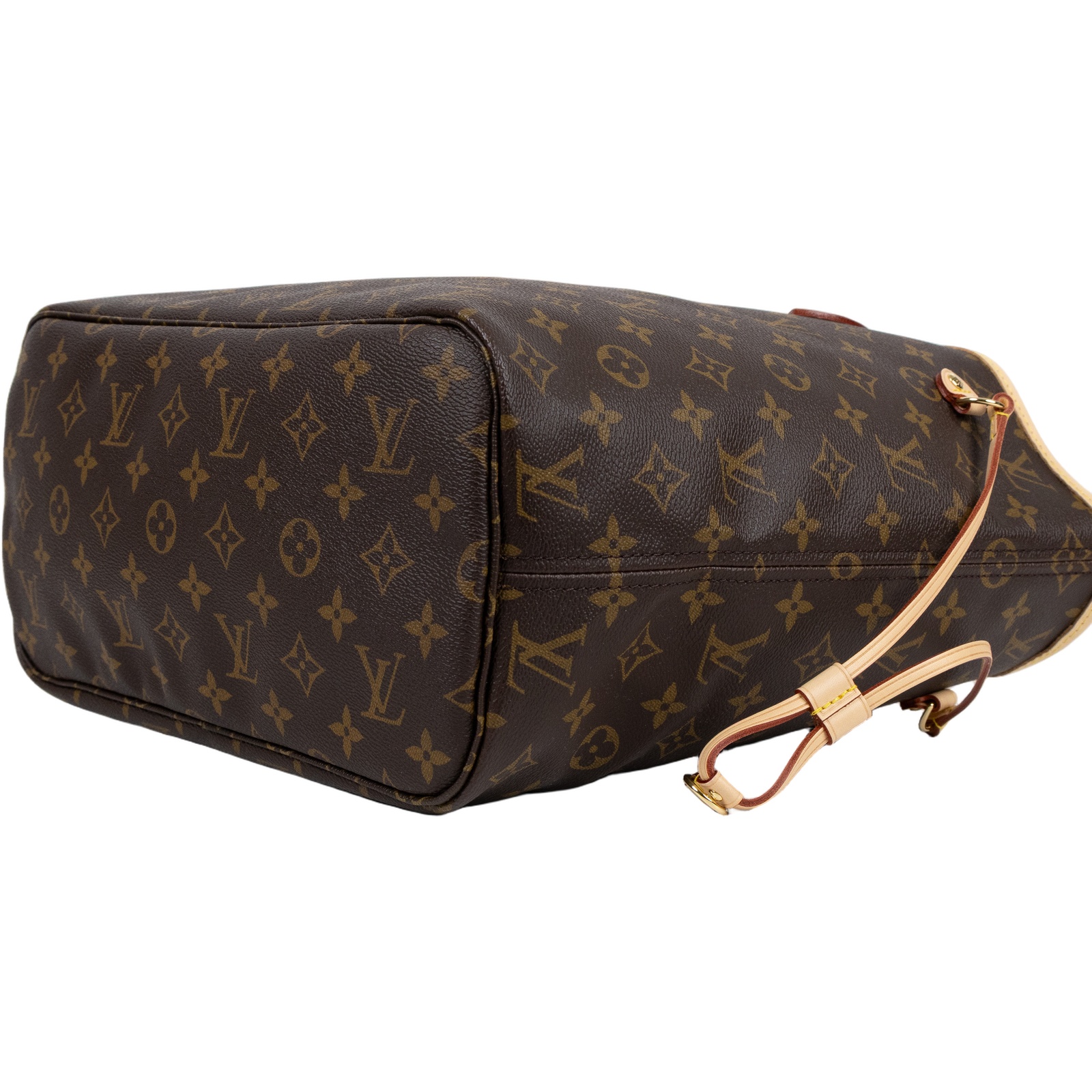 路易威登 LOUIS VUITTON Neverfull MM  經典帆布 肩背 購物袋 紅玫米黃雙色內襯 M46975 晶片款  防塵袋/內袋