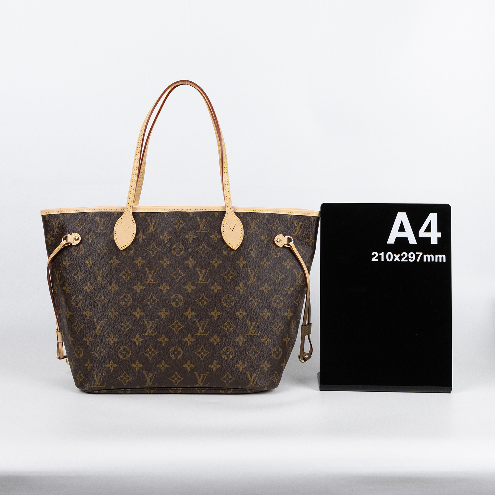 路易威登 LOUIS VUITTON Neverfull MM  經典帆布 肩背 購物袋 紅玫米黃雙色內襯 M46975 晶片款  防塵袋/內袋