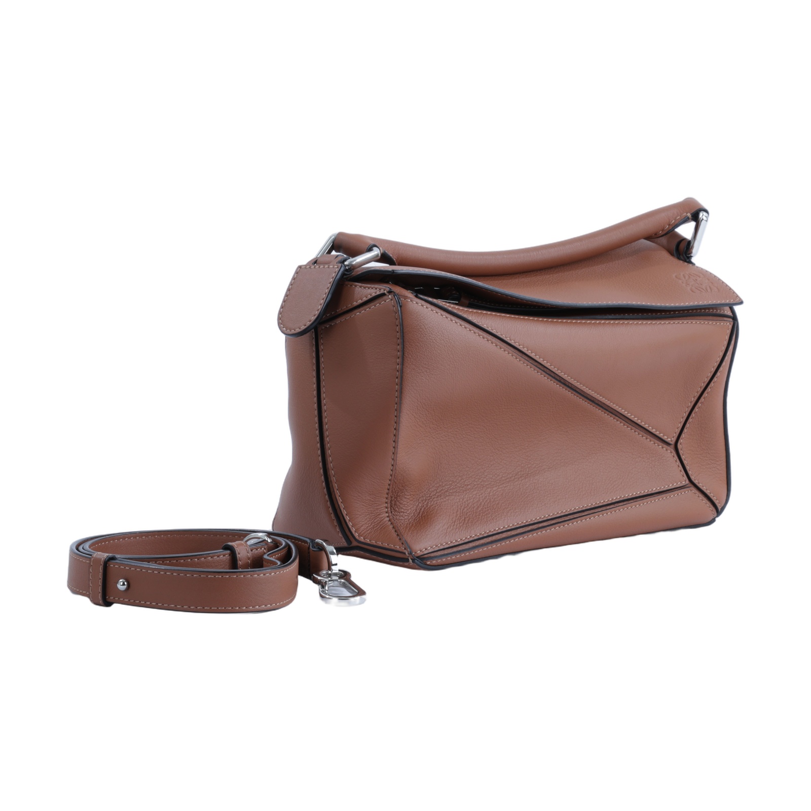 羅意威 LOEWE Small Puzzle bag 肩背 斜背包 322.30.S21 焦糖PUZZLE SMALL 防塵袋/背帶