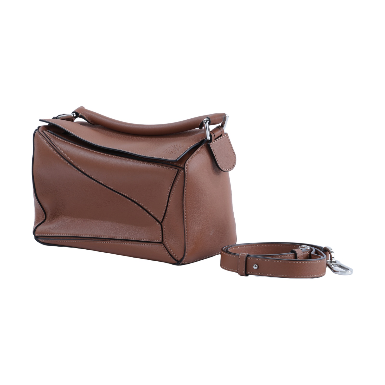 羅意威 LOEWE Small Puzzle bag 肩背 斜背包 322.30.S21 焦糖PUZZLE SMALL 防塵袋/背帶