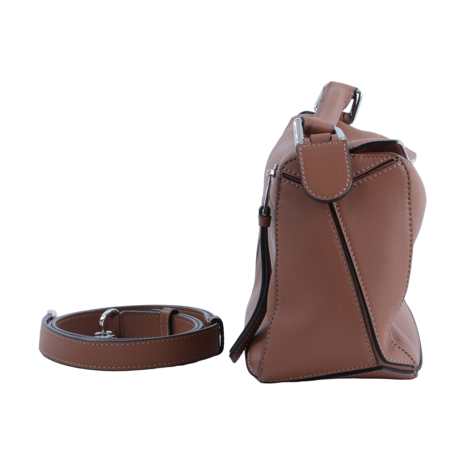羅意威 LOEWE Small Puzzle bag 肩背 斜背包 322.30.S21 焦糖PUZZLE SMALL 防塵袋/背帶