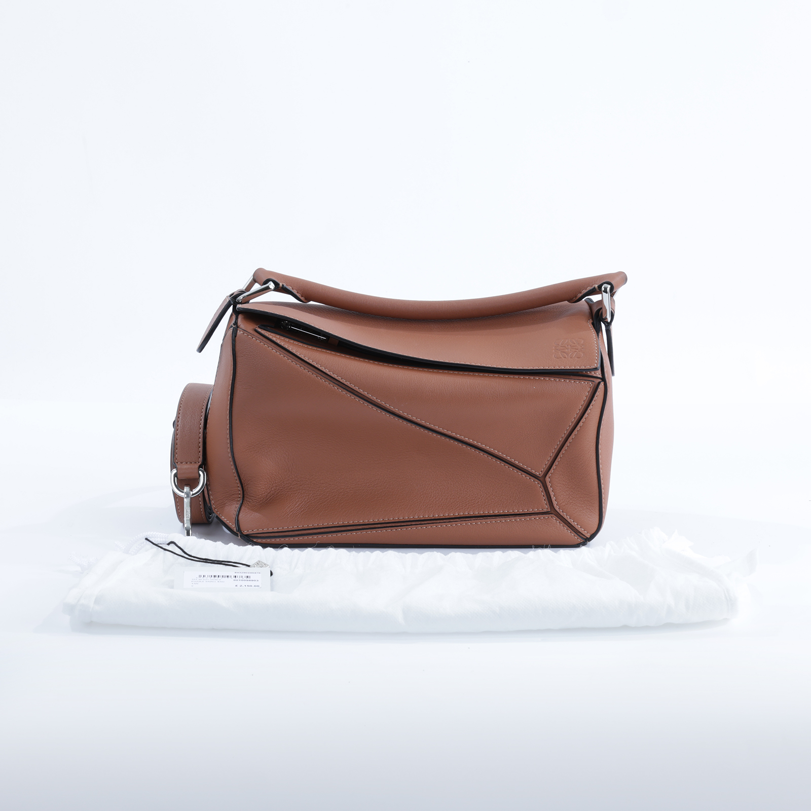 羅意威 LOEWE Small Puzzle bag 肩背 斜背包 322.30.S21 焦糖PUZZLE SMALL 防塵袋/背帶