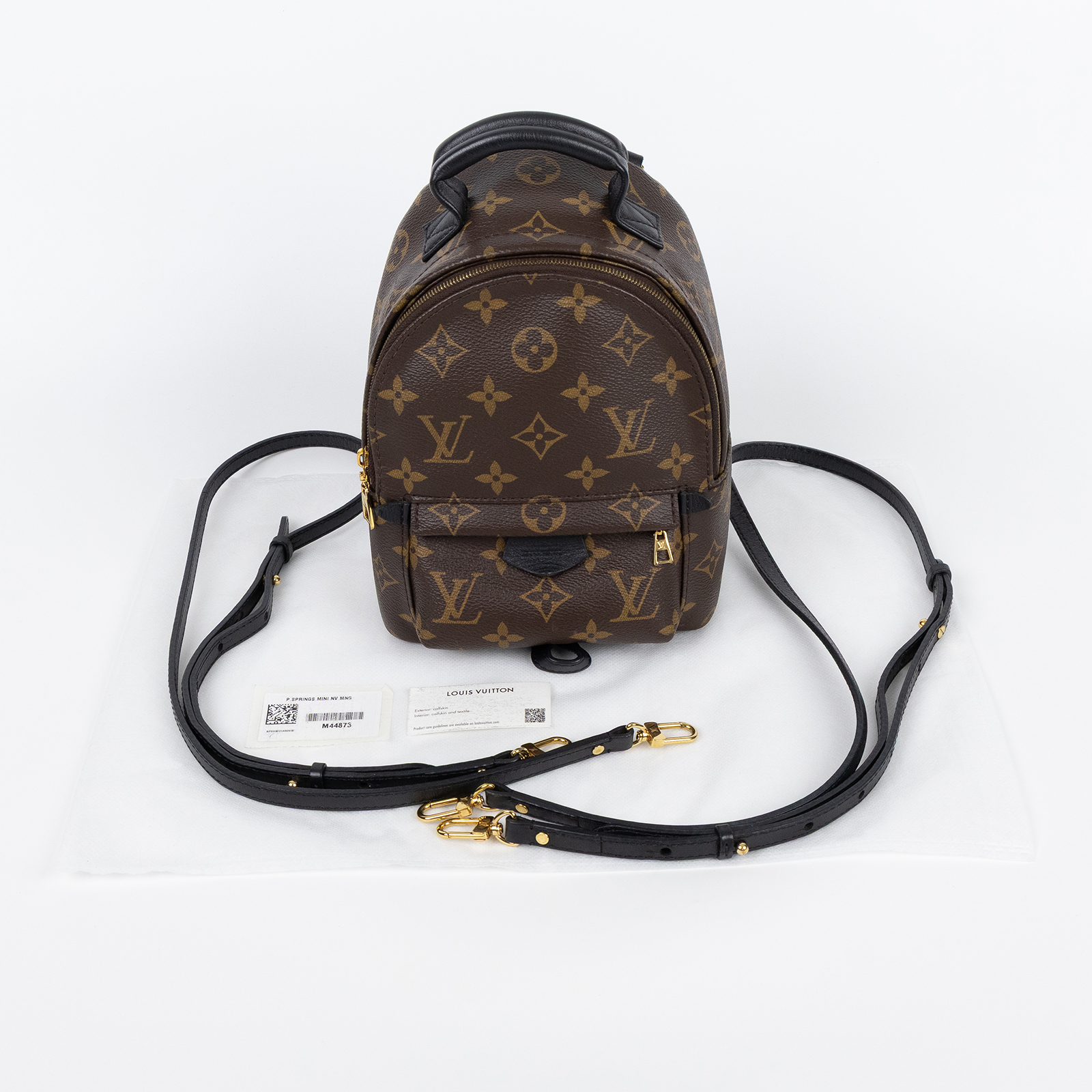 路易威登 LOUIS VUITTON Palm Springs Mini 迷你 後背包 M44873 晶片款 原花PALM SPRING後背包MINI 背帶2