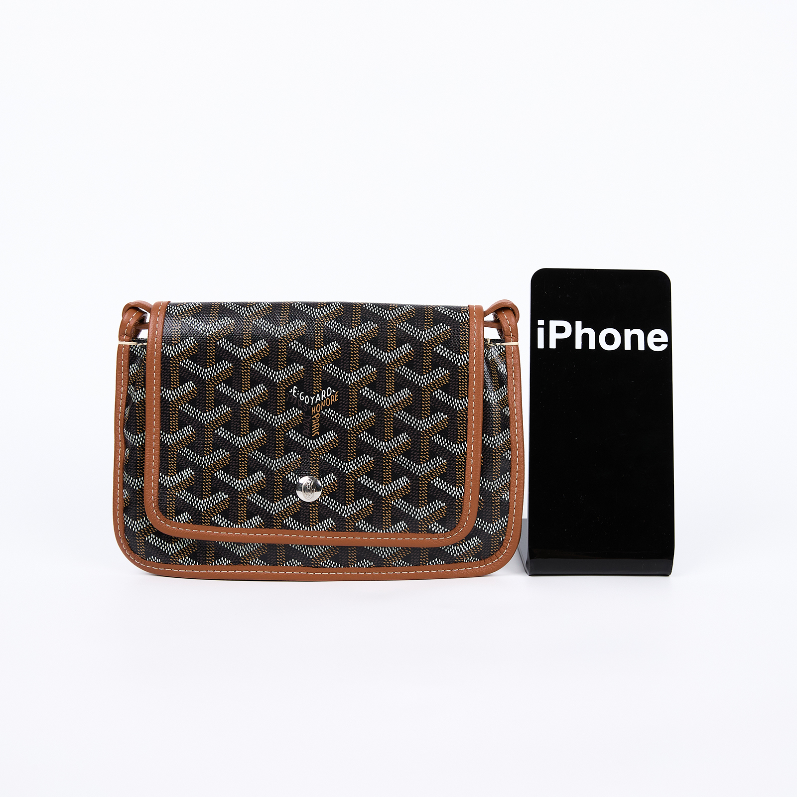 高雅德 GOYARD Plumet Pocket Wallet 肩背 隨身錢包 PLUMETPMLTY 焦糖黑PLUMET 防塵袋