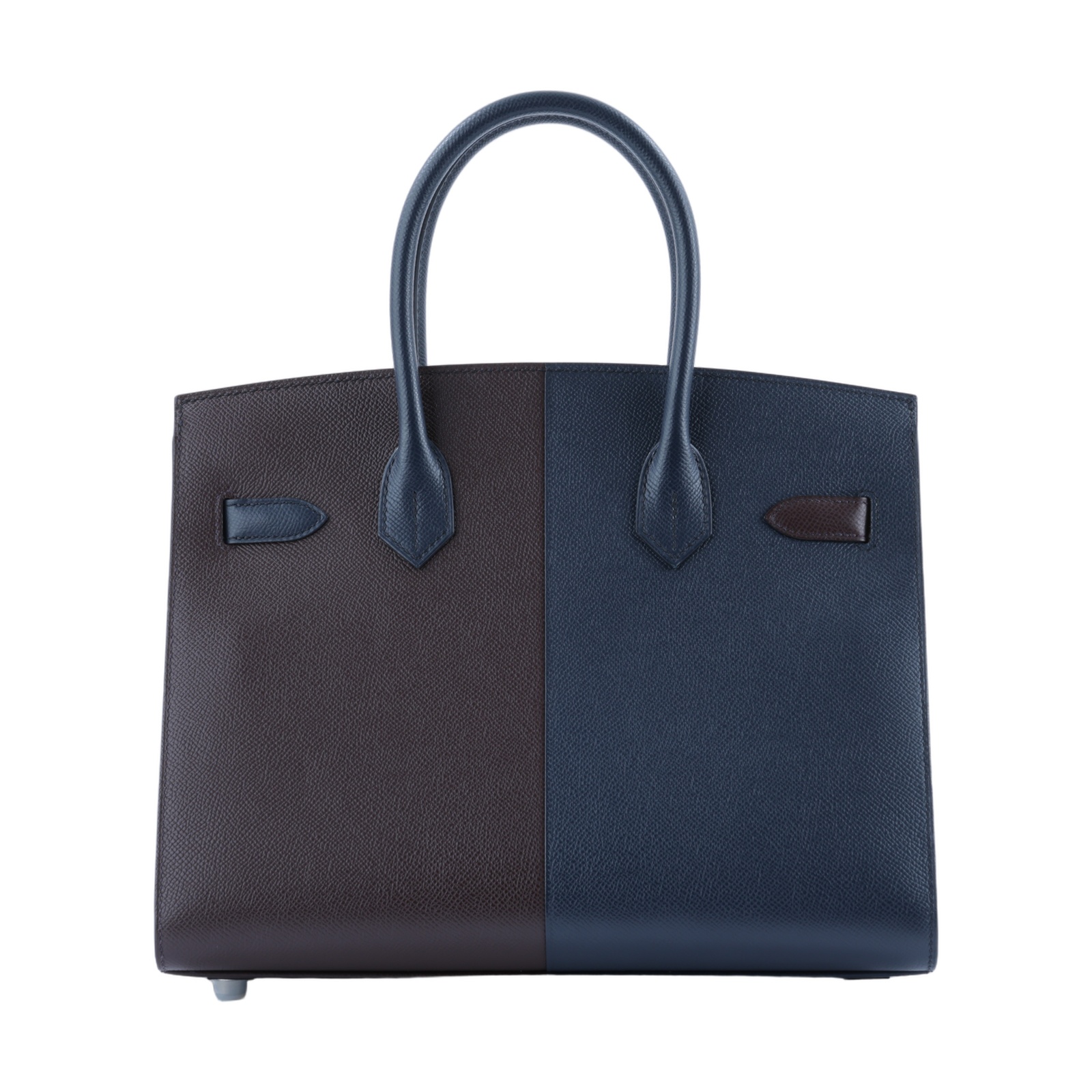 愛馬仕 Hermes Kelly Sellier 凱莉包 30 銀色五金 靛藍色 馬鞍紅色 H082014CKAK 防塵袋/原廠盒子/購買證明影本/鎖組/吊牌/雨衣