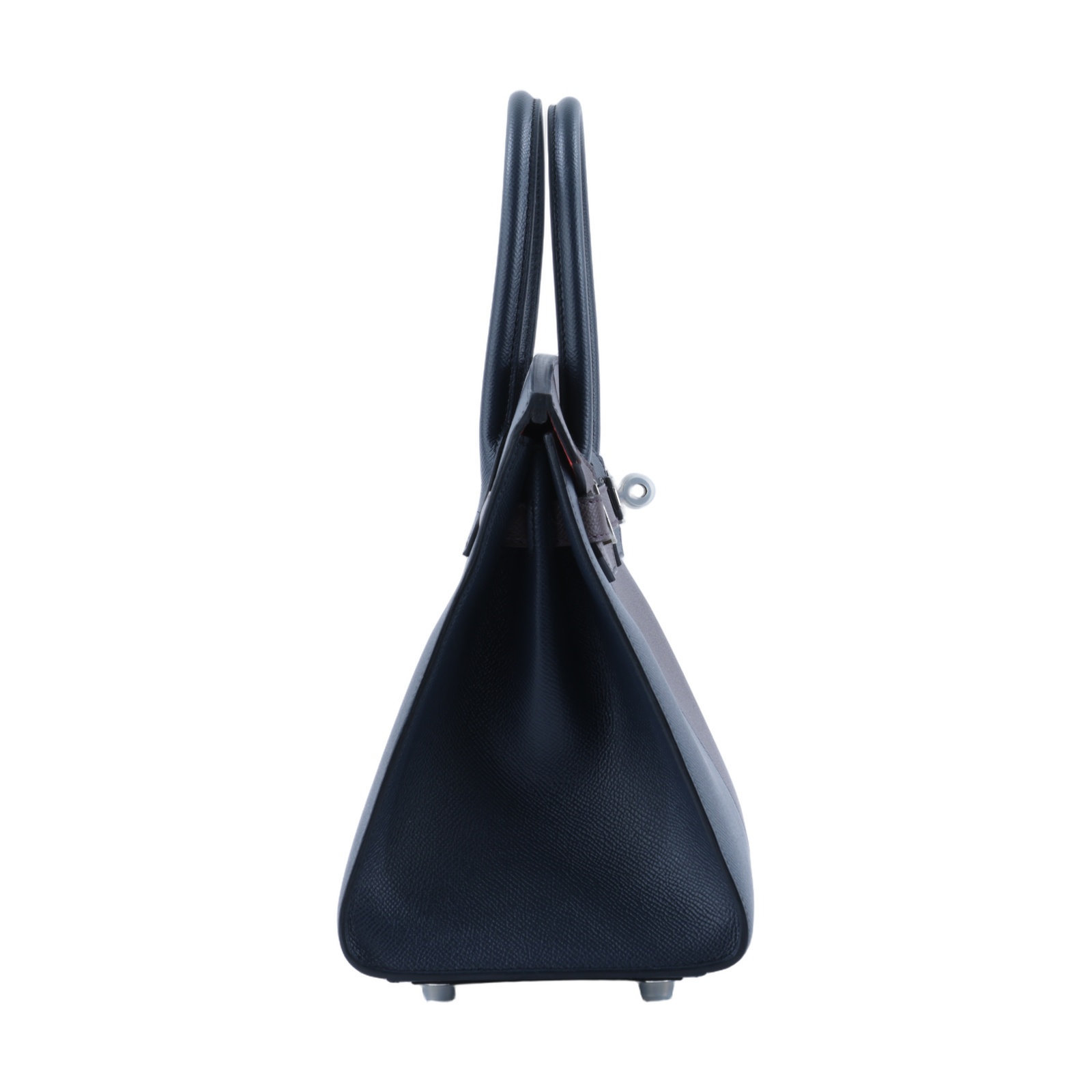 愛馬仕 Hermes Kelly Sellier 凱莉包 30 銀色五金 靛藍色 馬鞍紅色 H082014CKAK 防塵袋/原廠盒子/購買證明影本/鎖組/吊牌/雨衣