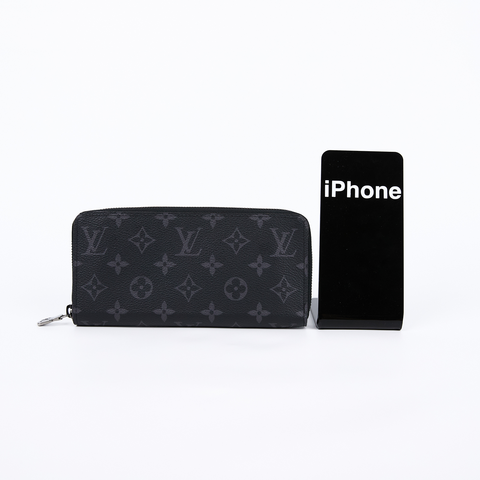 路易威登 LOUIS VUITTON 錢包 拉鍊 長夾 M11611 晶片款 黑原花拉鍊長夾 原廠盒子/防塵袋