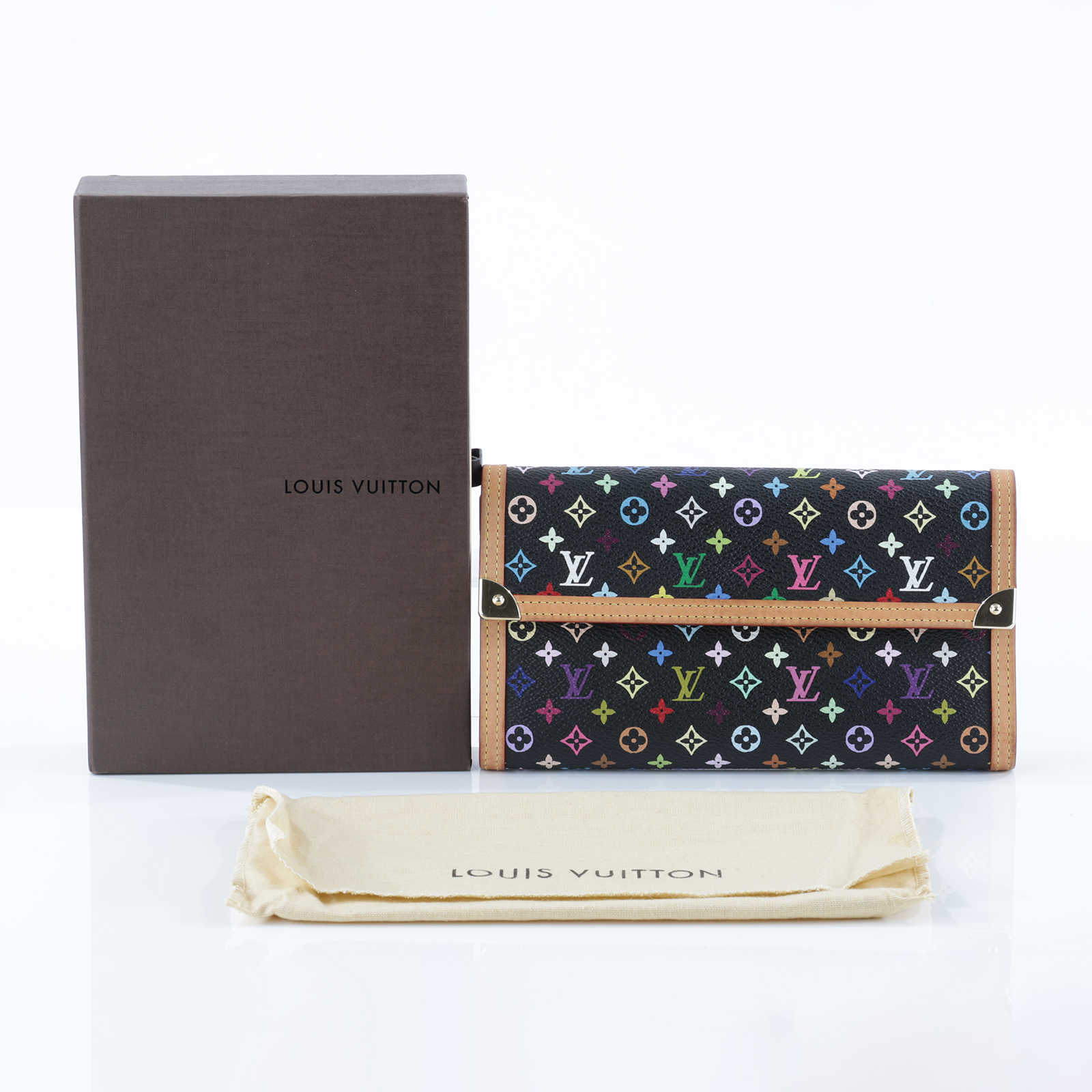路易威登 LOUIS VUITTON LV x TM 村上隆 錢包 長夾 Portefeuille International M92658  原廠盒子/防塵袋