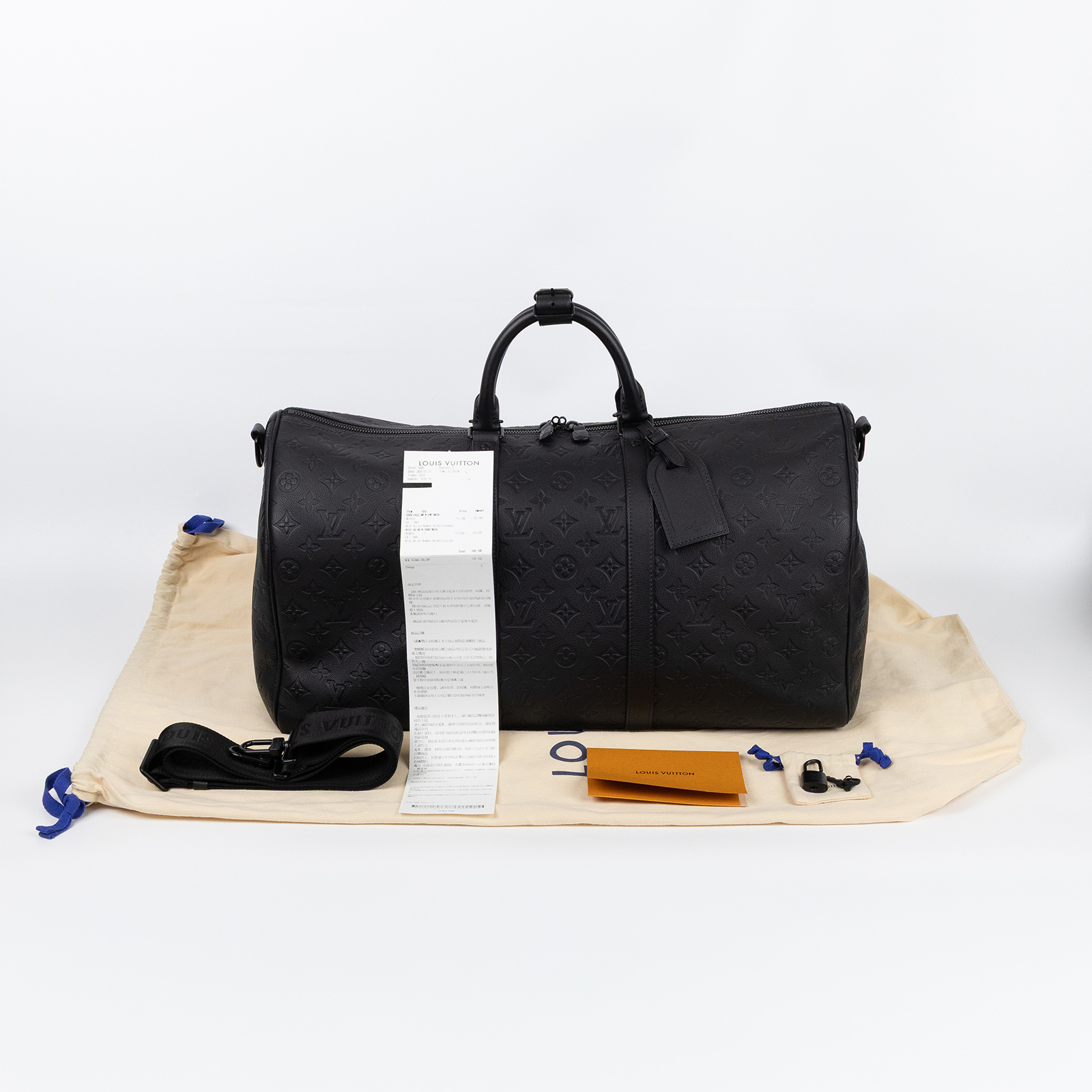 路易威登 LOUIS VUITTON Keepall Bandoulière 50  波士頓包  旅行袋 M44810 晶片款  防塵袋/購買證明/行李吊牌/鎖組/背帶