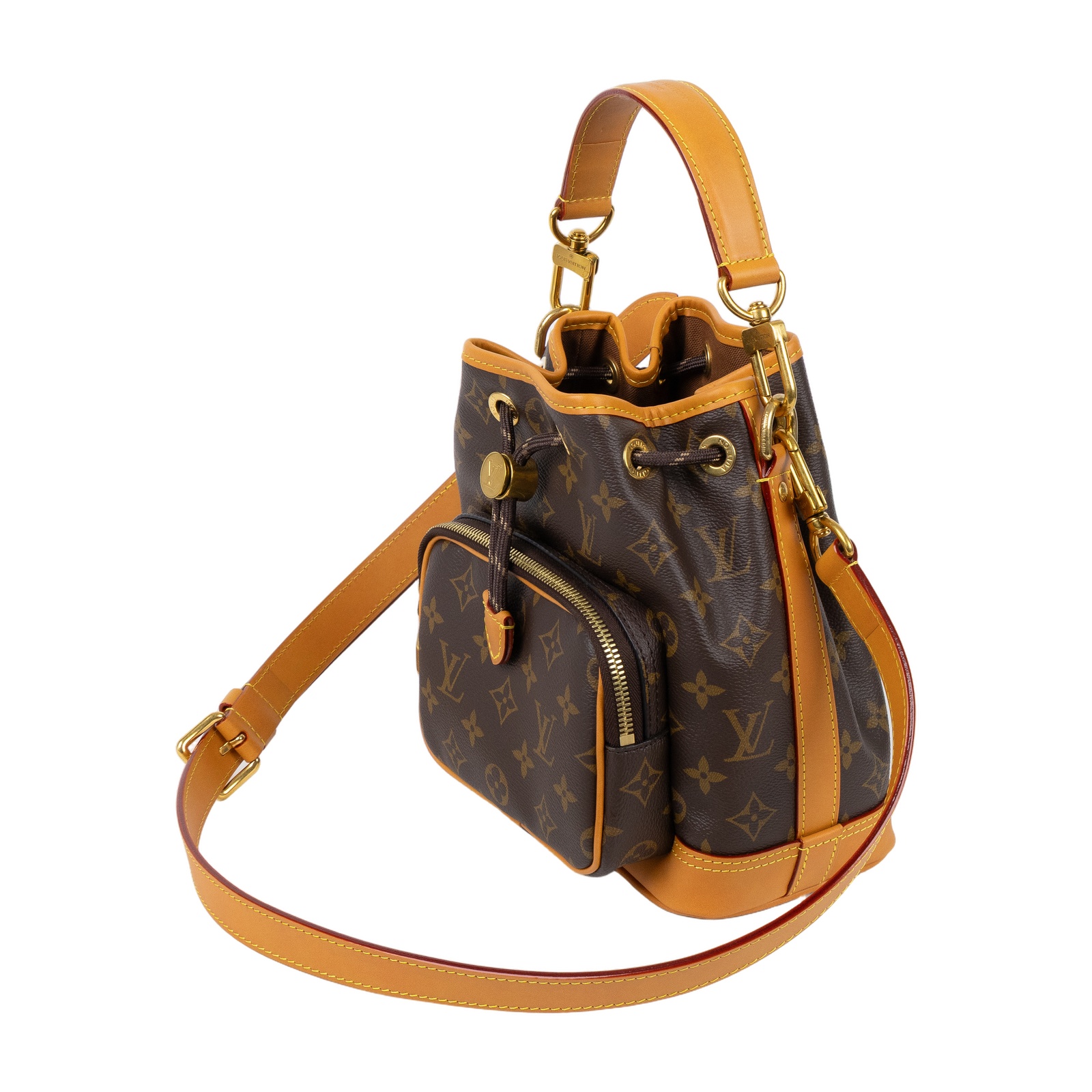 路易威登 LOUIS VUITTON Noé Cargo 水桶包 手提包 肩背包 斜背包 M14017 晶片款 原花Noé Cargo 原廠盒子/防塵袋/背帶2