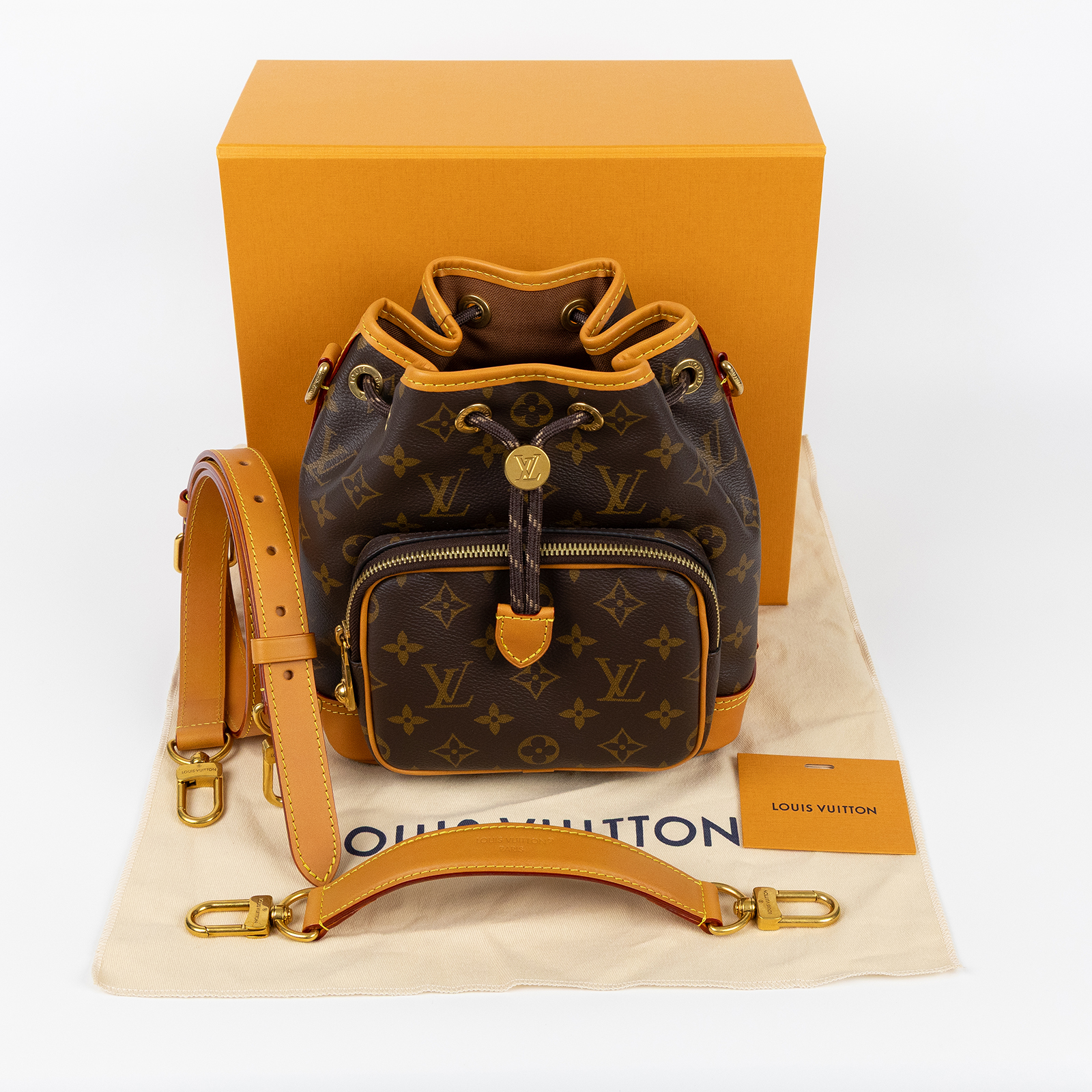 路易威登 LOUIS VUITTON Noé Cargo 水桶包 手提包 肩背包 斜背包 M14017 晶片款 原花Noé Cargo 原廠盒子/防塵袋/背帶2
