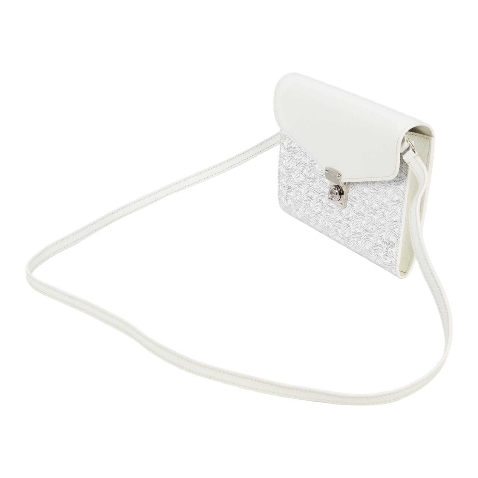 高雅德 GOYARD Chypre Wallet Pouch CHYPRPPMLTY 白Chypre Wallet Pouch 原廠盒子/防塵袋/購買證明/背帶