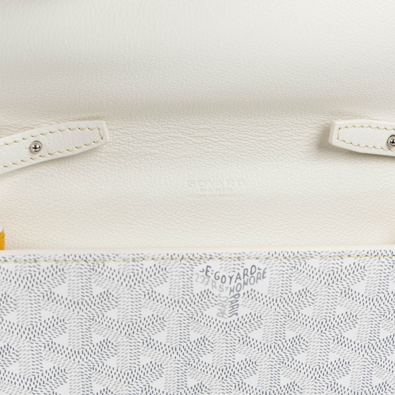 高雅德 GOYARD Chypre Wallet Pouch CHYPRPPMLTY 白Chypre Wallet Pouch 原廠盒子/防塵袋/購買證明/背帶