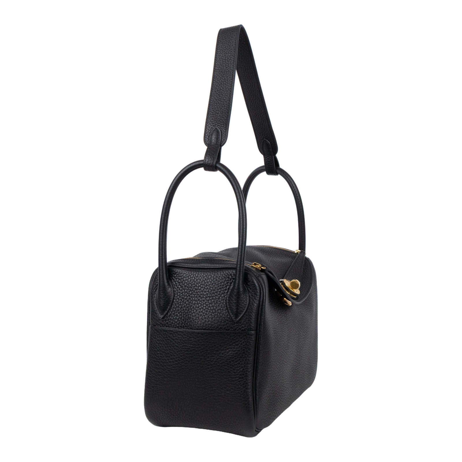 愛馬仕 Hermes Lindy 琳迪包 26 黑色 金色五金 H073428CC89 /YNS022 MI  原廠盒子/防塵袋/購買證明/雨衣