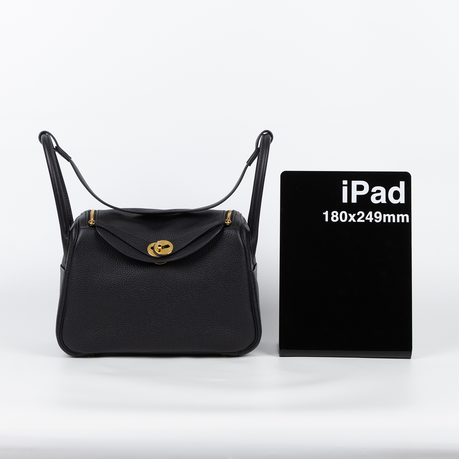 愛馬仕 Hermes Lindy 琳迪包 26 黑色 金色五金 H073428CC89 /YNS022 MI  原廠盒子/防塵袋/購買證明/雨衣