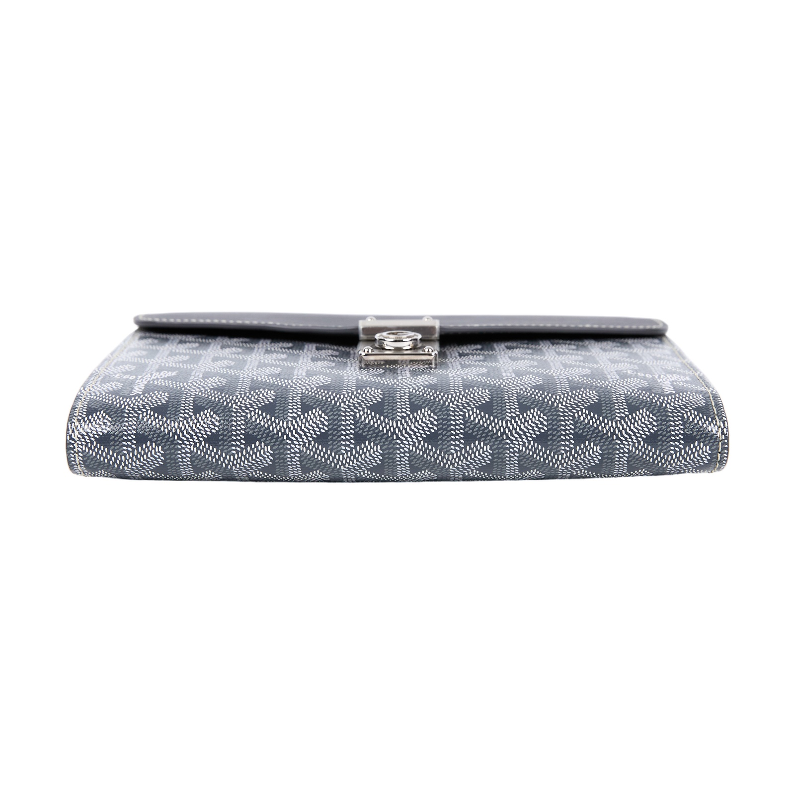 高雅德 GOYARD Chypre Wallet Pouch CHYPRPPMLTY 鐵灰Chypre PM 原廠盒子/防塵袋/購買證明/背帶
