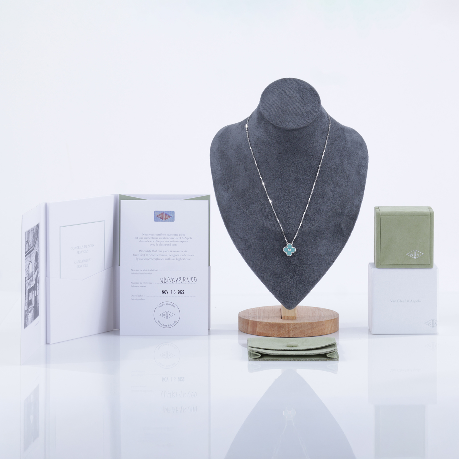 梵克雅寶 Van Cleef & Arpels Vintage Alhambra 吊墜 2022年 Holiday限定 VCARP9RU00  原廠盒子/防塵袋/保書