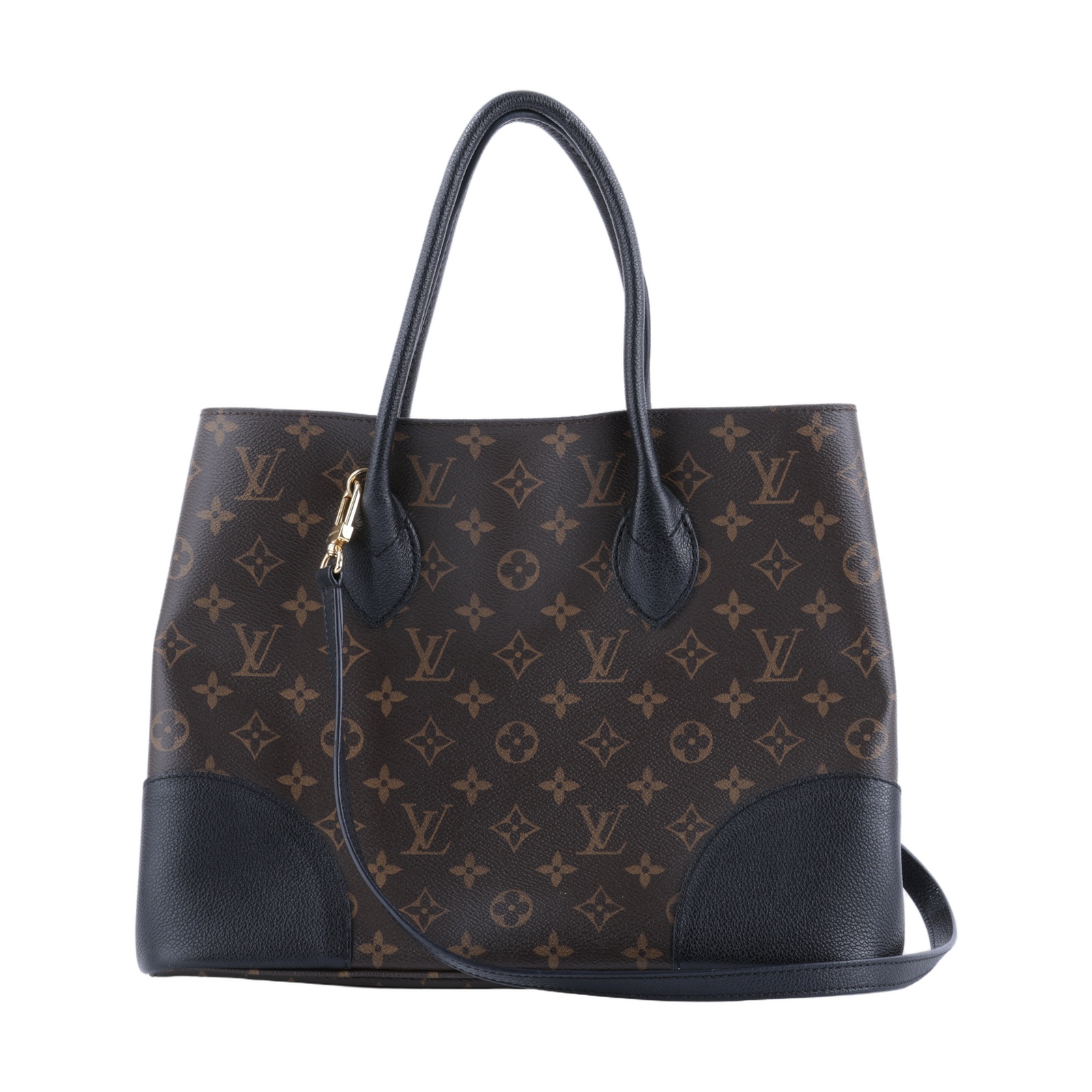 路易威登 LOUIS VUITTON Flandrin 托特包 肩背包 斜背包 M41595 原花拼黑邊Flandrin 2way 背帶