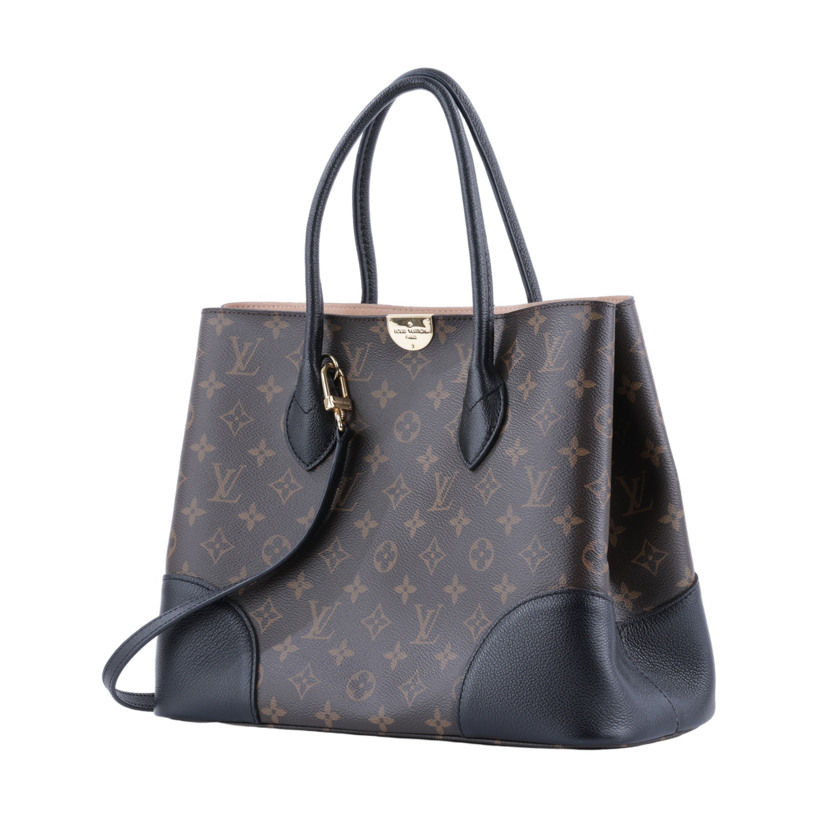 路易威登 LOUIS VUITTON Flandrin 托特包 肩背包 斜背包 M41595 原花拼黑邊Flandrin 2way 背帶