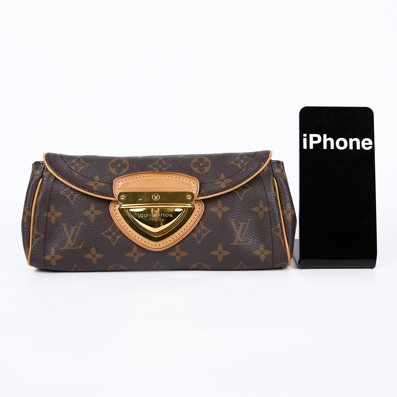路易威登 LOUIS VUITTON Pochette Beverly 手提包 肩背包 腋下包 M40122 原花Pochette Beverly 背帶