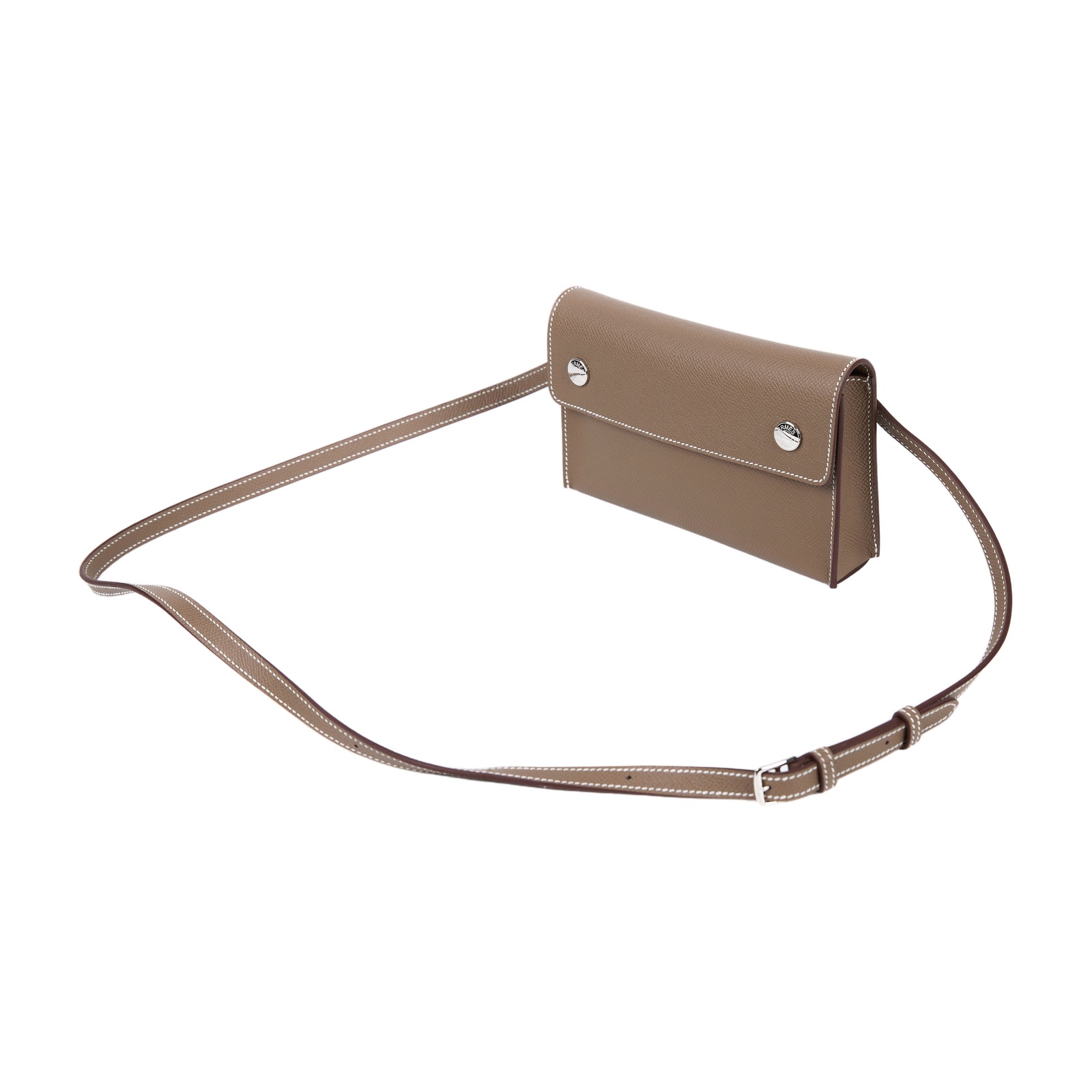 愛馬仕 Hermes Nap wallet 隨身錢包 銀色五金 大象灰 H085291CK18 /G AM 003 UH  原廠盒子/防塵袋/購買證明影本