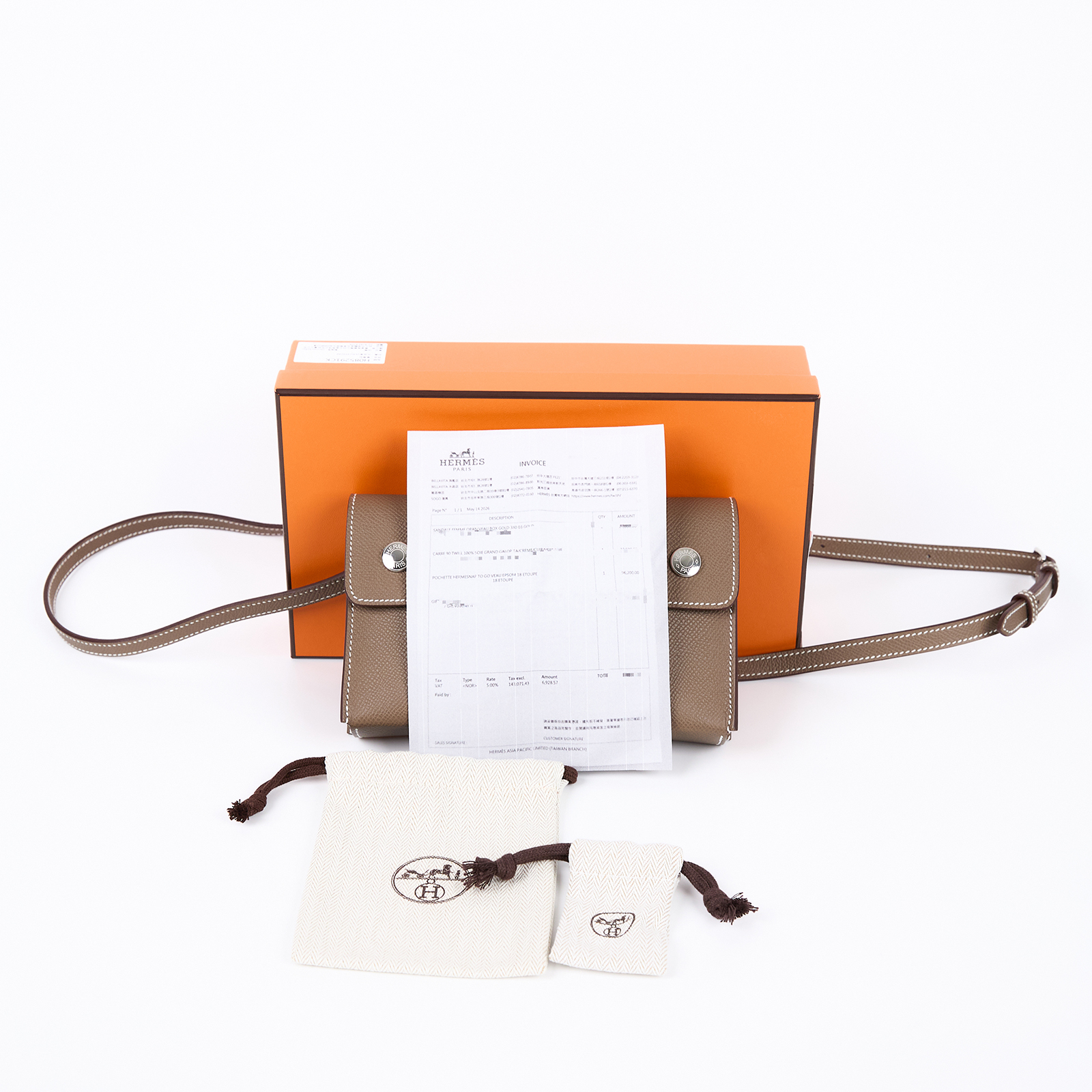 愛馬仕 Hermes Nap wallet 隨身錢包 銀色五金 大象灰 H085291CK18 /G AM 003 UH  原廠盒子/防塵袋/購買證明影本
