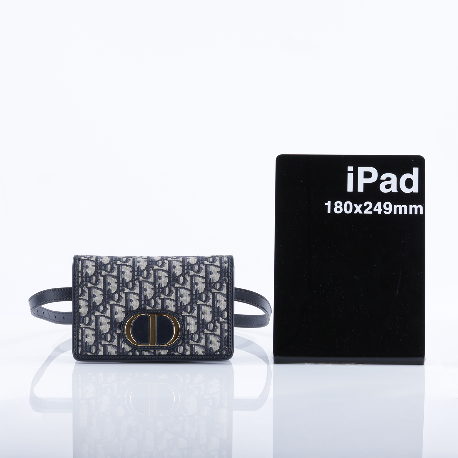 迪奧 CHRISTIAN DIOR Lady Dior My 帆布 鍊條 肩背 手拿包 S2086UTZQ  原廠盒子/背帶