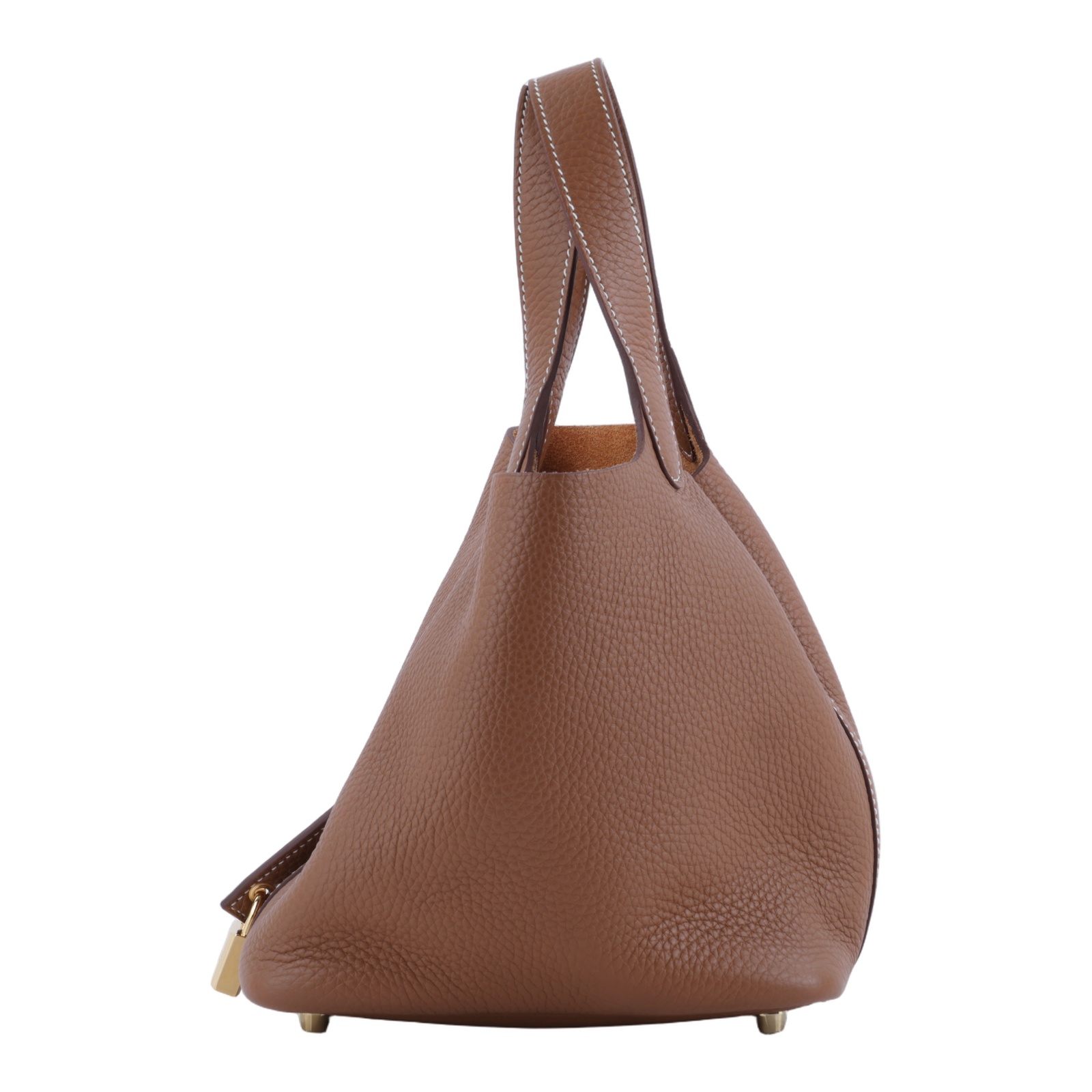 愛馬仕 Hermes Picotin Lock 18 菜籃子包 金色五金 金棕 H056289CC37 /K AK 001 MM  防塵袋/鎖組