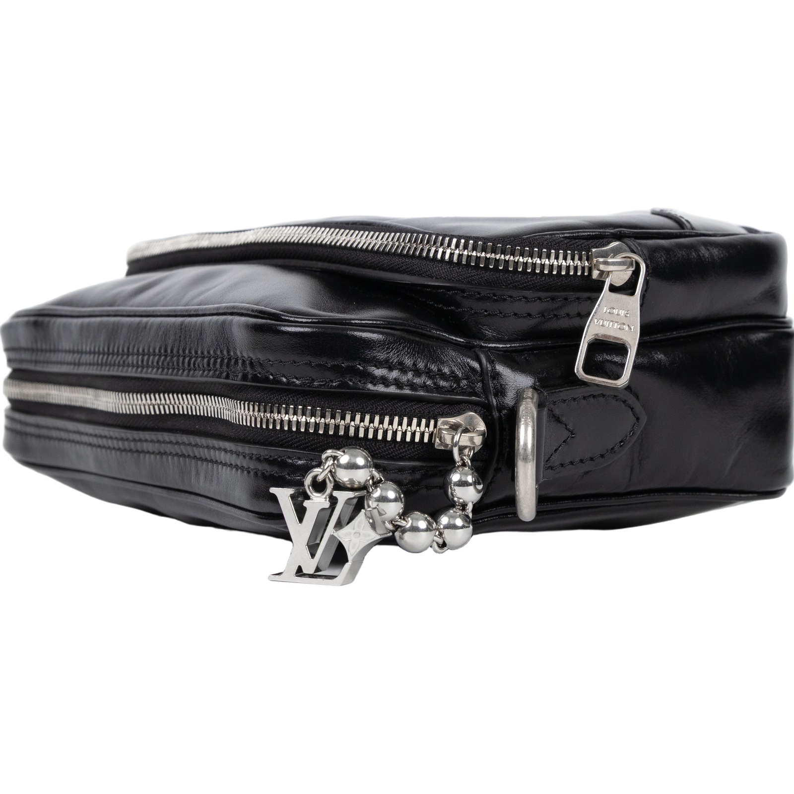 路易威登 LOUIS VUITTON Nil 斜背包 肩背包 手提包 M13987 晶片款 黑皮革Nil 防塵袋/購買證明/行李吊牌/背帶2