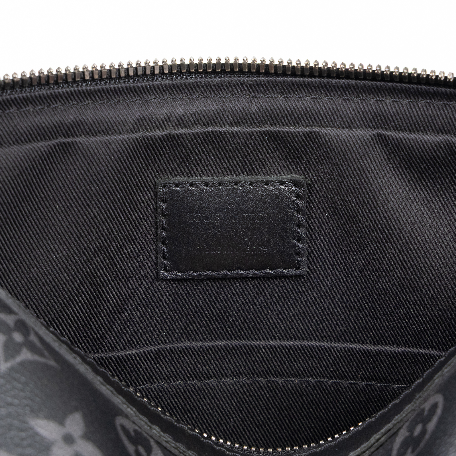 路易威登 LOUIS VUITTON Trio 郵差包 Eclipse帆布 黑色 灰色 M69443 晶片款  原廠盒子/防塵袋/購買證明/子包2/背帶