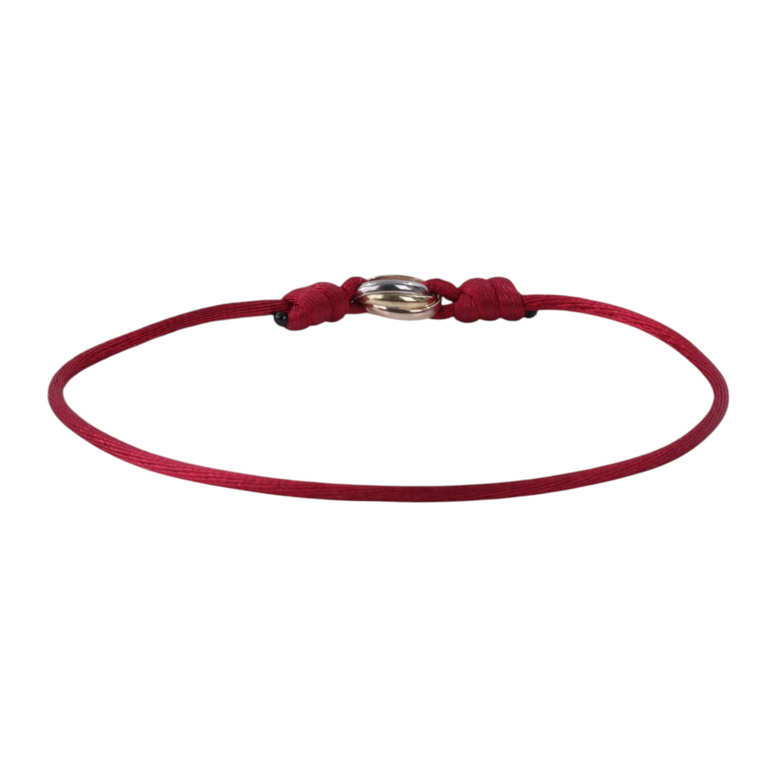 卡地亞 CARTIER Trinity 手環 B6016700 TRINITY紅棉繩手環 原廠盒子/保書