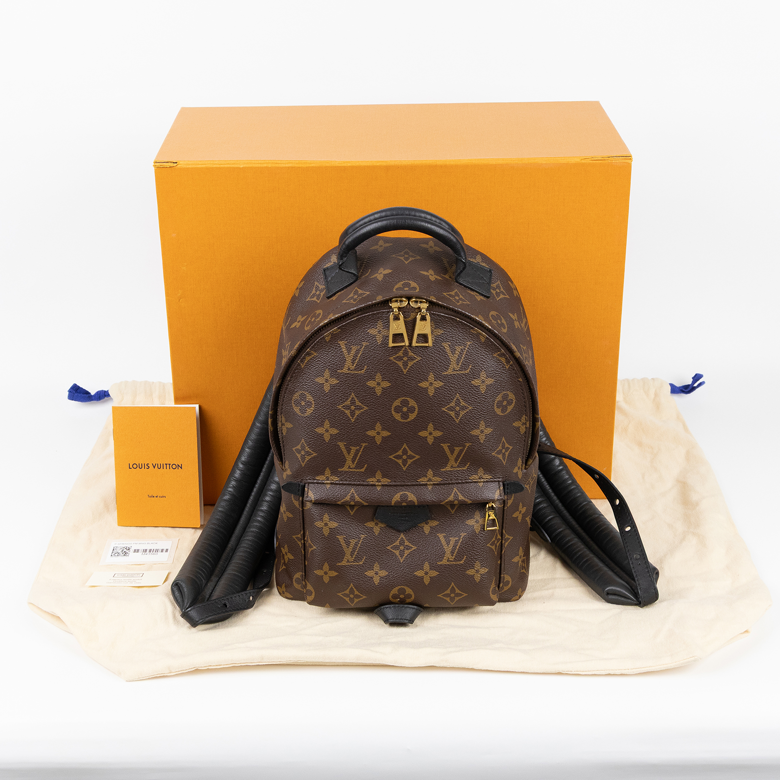 路易威登 LOUIS VUITTON Palm Springs PM 小型 牛皮鑲飾 拉鍊 後背包 M41560  防塵袋/原廠盒子