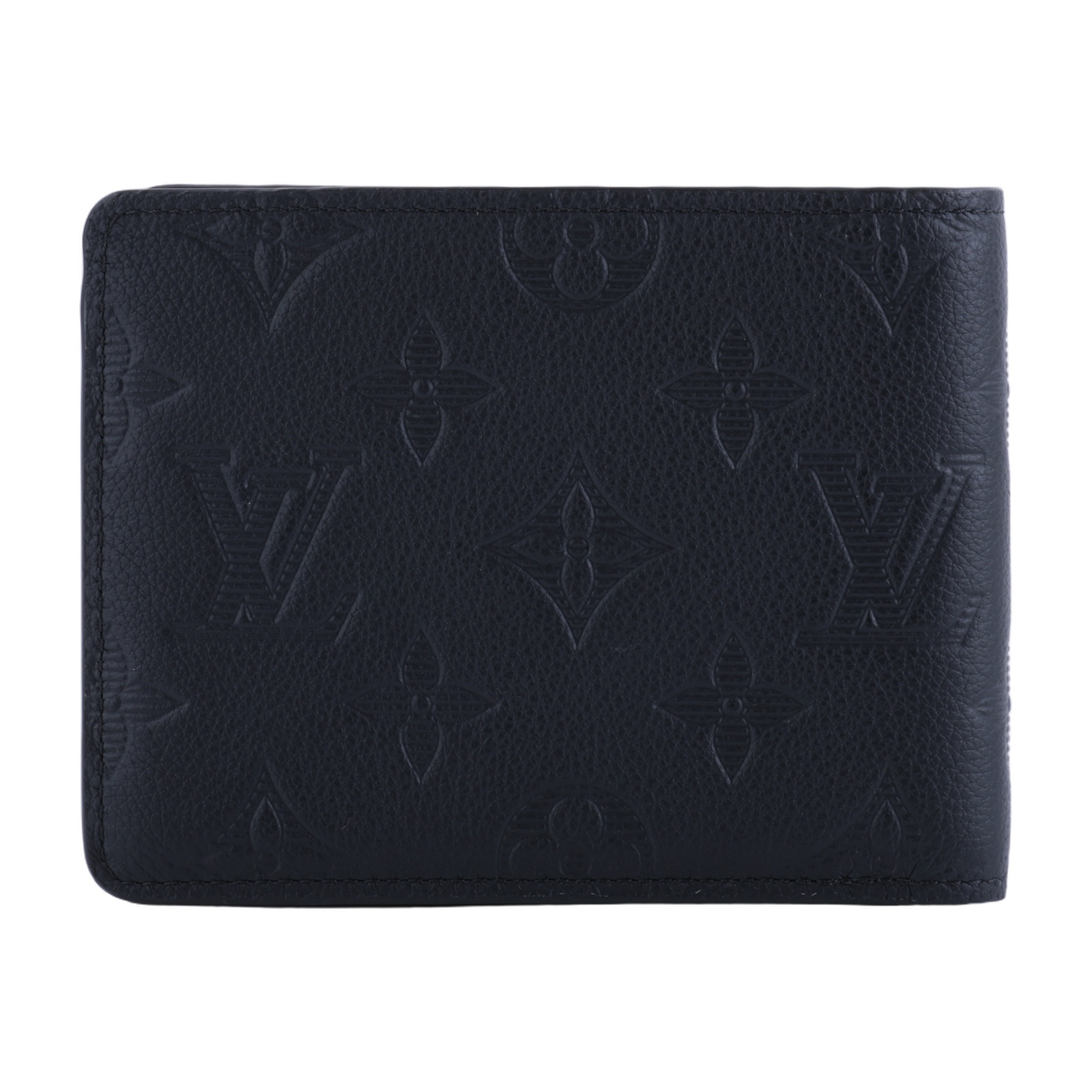 路易威登 LOUIS VUITTON Multiple 錢包 短夾 M62901 晶片款 黑原花壓印Multiple短夾 原廠盒子/防塵袋