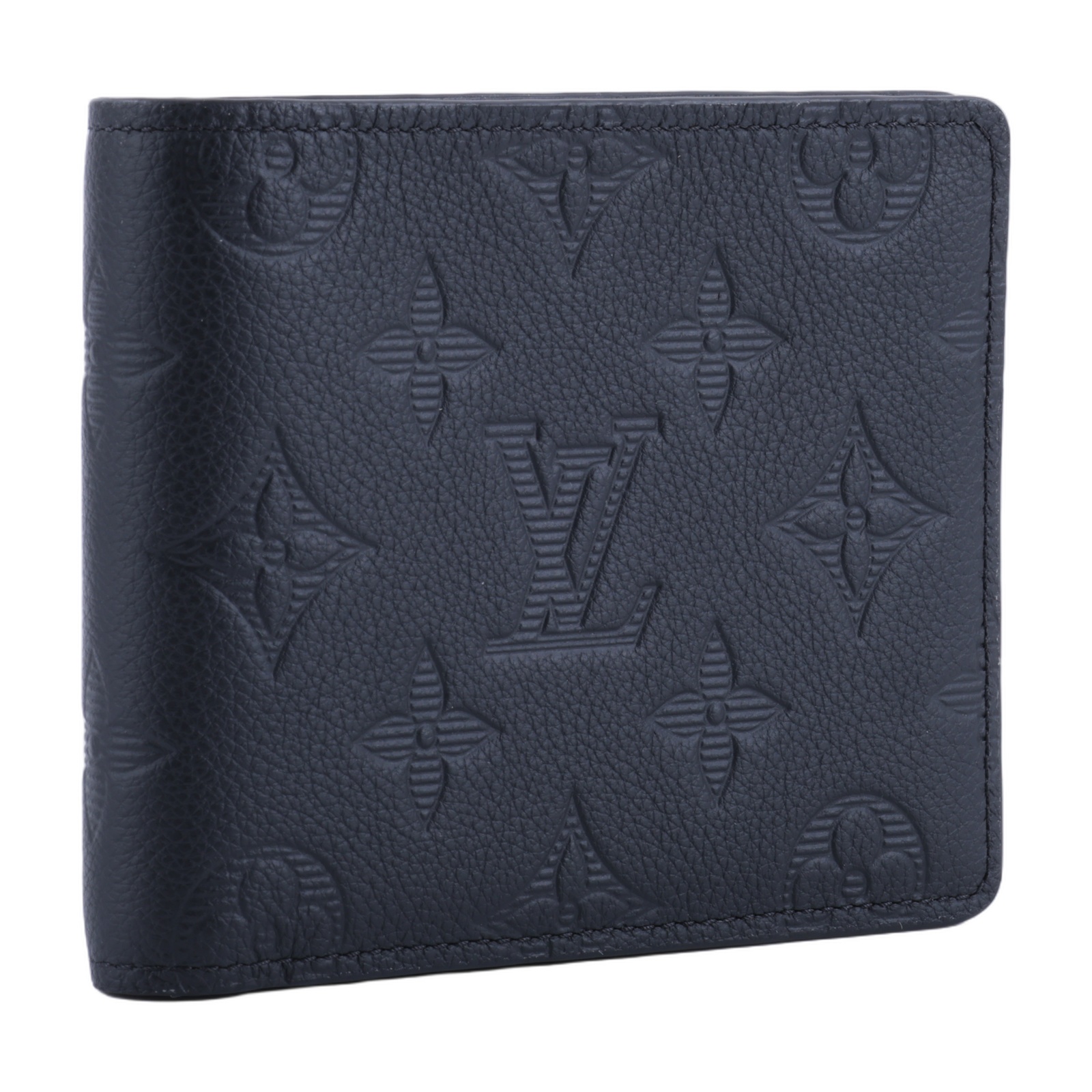 路易威登 LOUIS VUITTON Multiple 錢包 短夾 M62901 晶片款 黑原花壓印Multiple短夾 原廠盒子/防塵袋