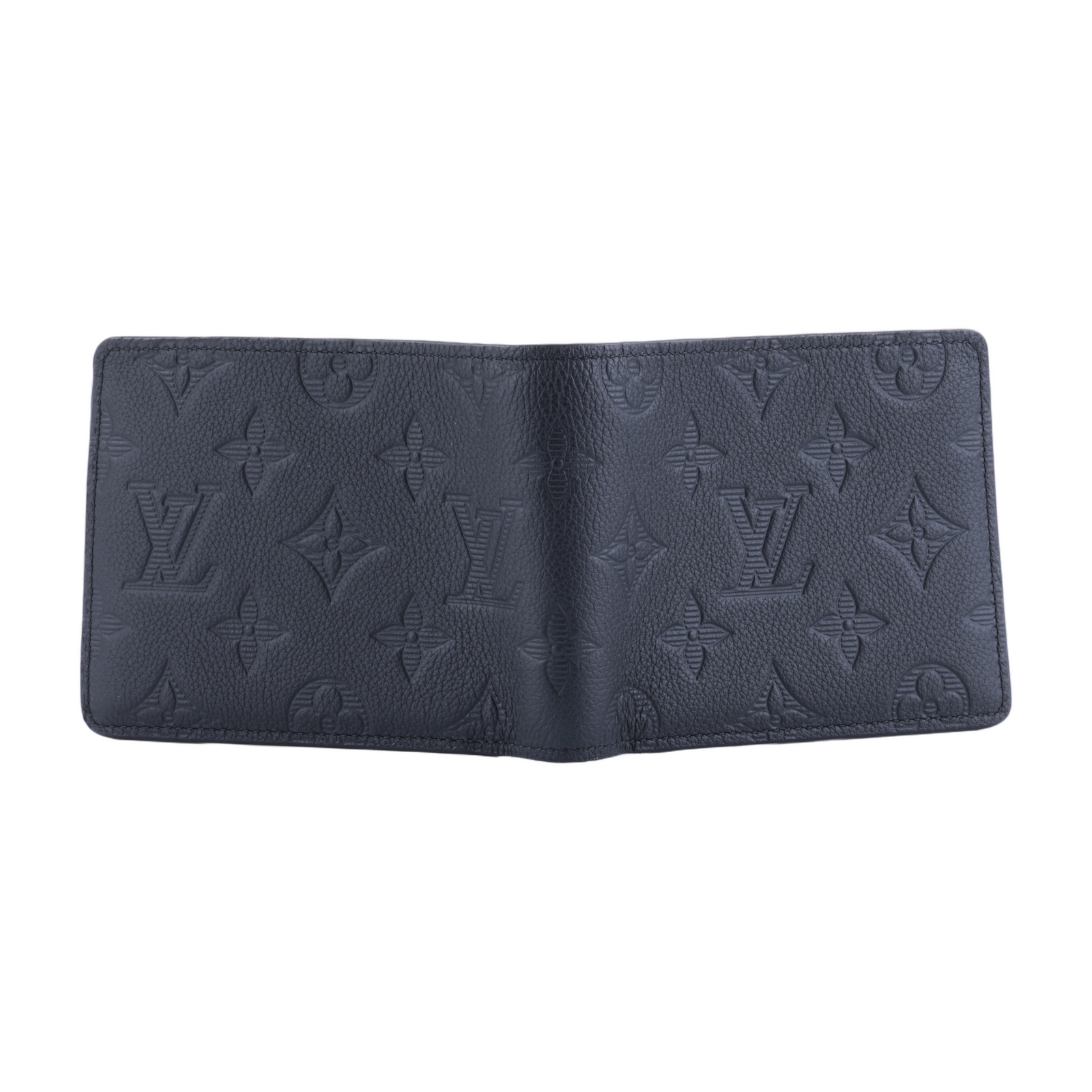 路易威登 LOUIS VUITTON Multiple 錢包 短夾 M62901 晶片款 黑原花壓印Multiple短夾 原廠盒子/防塵袋