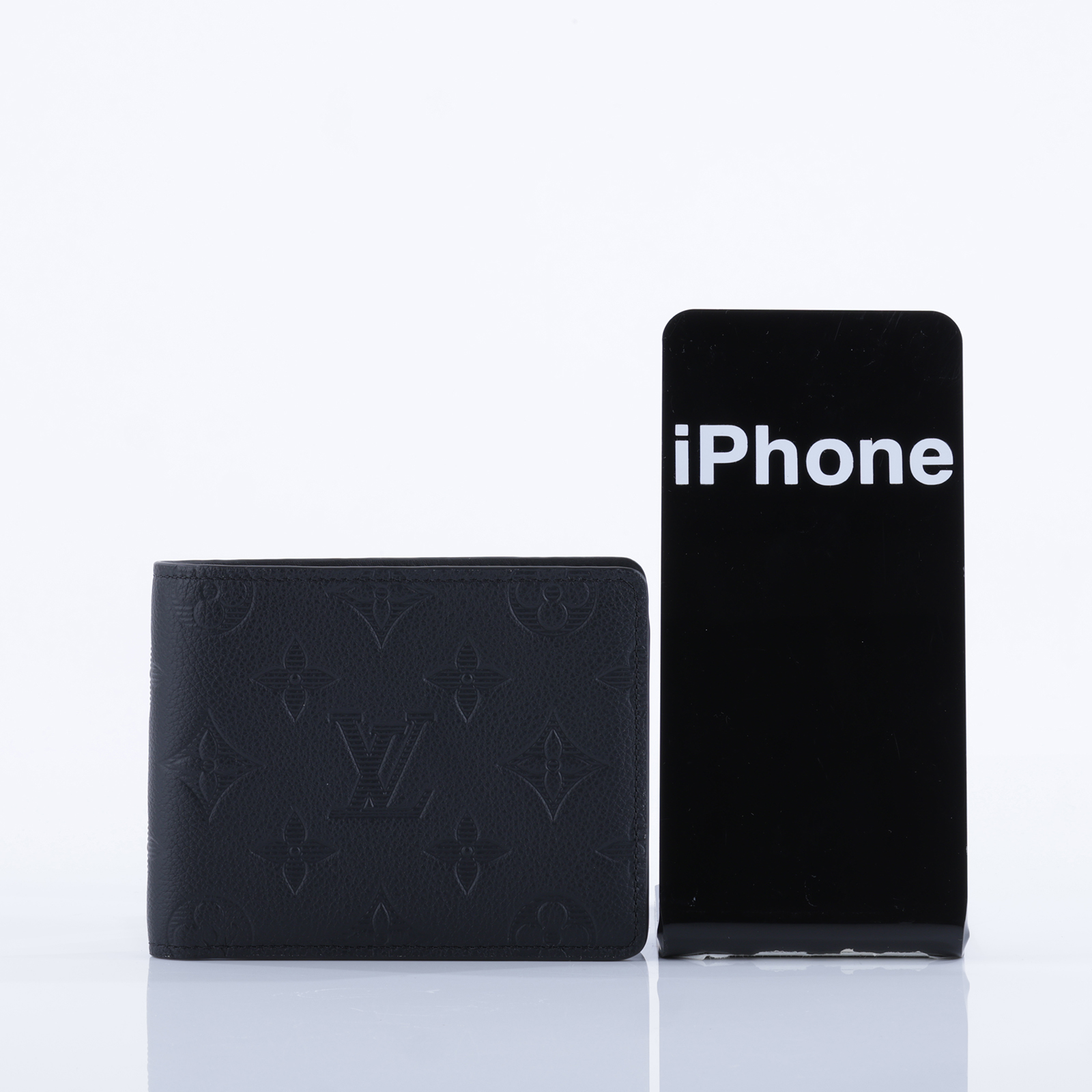 路易威登 LOUIS VUITTON Multiple 錢包 短夾 M62901 晶片款 黑原花壓印Multiple短夾 原廠盒子/防塵袋