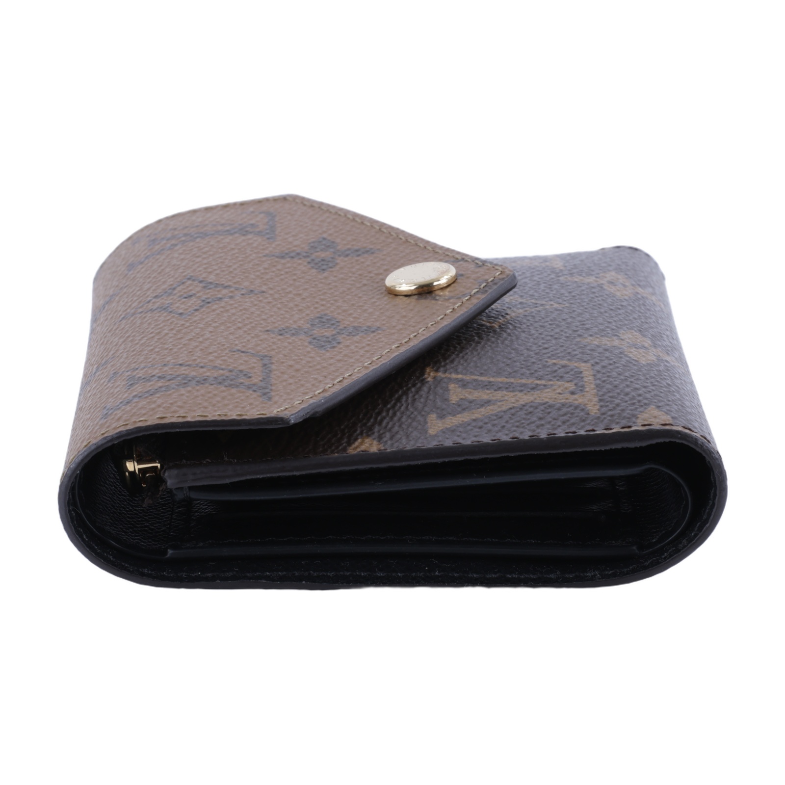 路易威登 LOUIS VUITTON Victorine 錢包 Reverse塗層帆布 M81557 晶片款 VICTORINE雙色短夾 原廠盒子/防塵袋