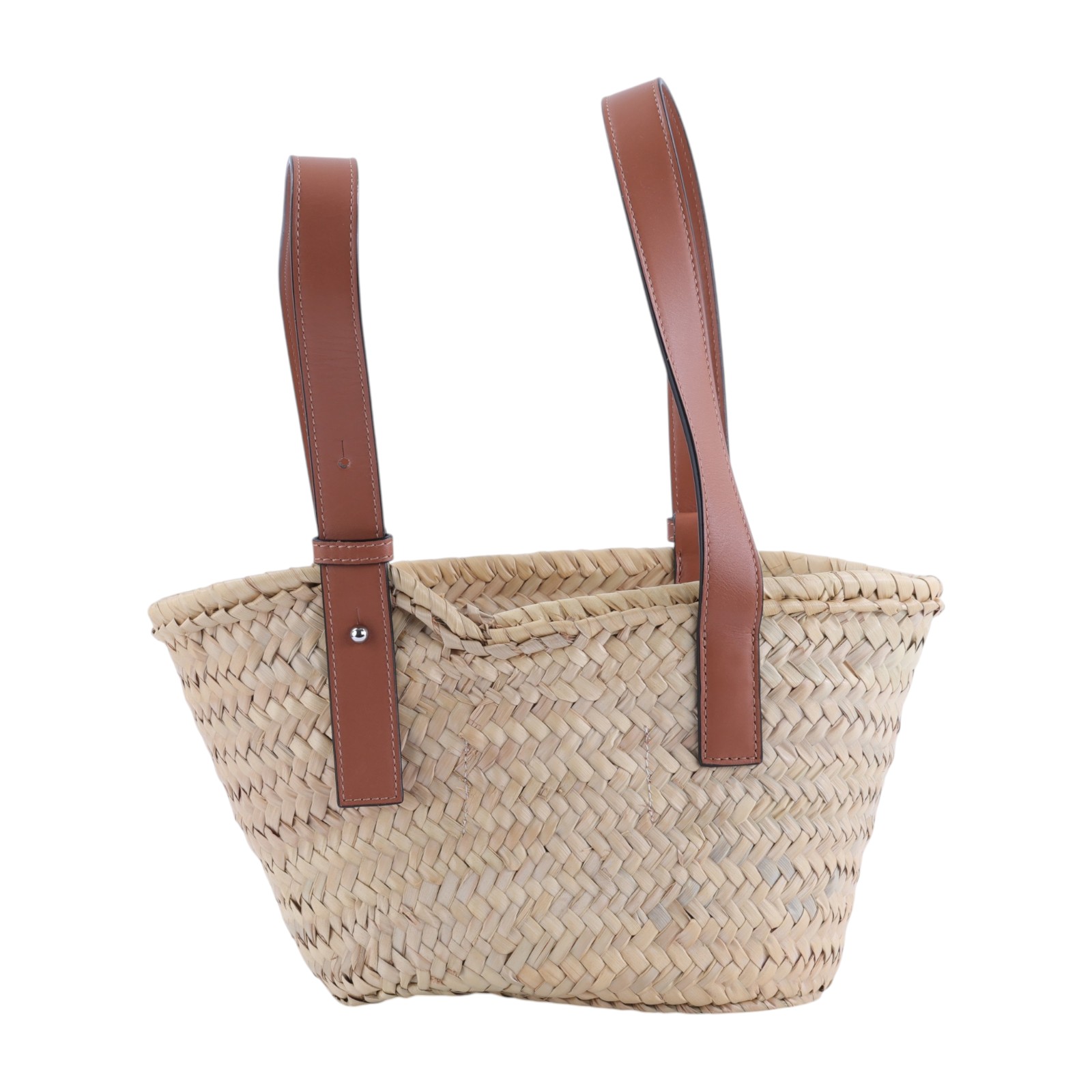 羅意威 LOEWE 棕櫚葉 手提包 菜籃包 編織包 小型 吉卜力聯名 A223S93X09 炭灰精靈 手提竹編包 BASKET DU 防塵袋