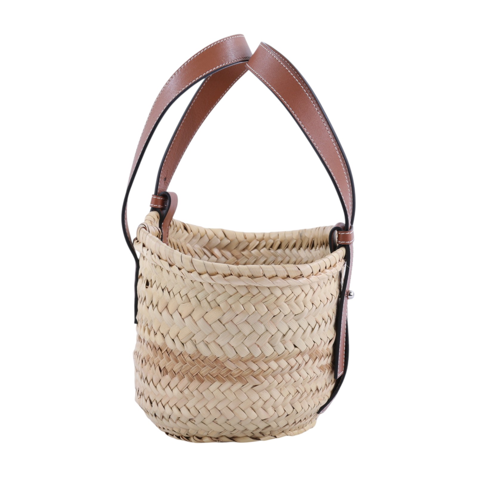 羅意威 LOEWE 棕櫚葉 小牛皮 小型 編織包 327.02.S93 咖草編包 無附屬品
