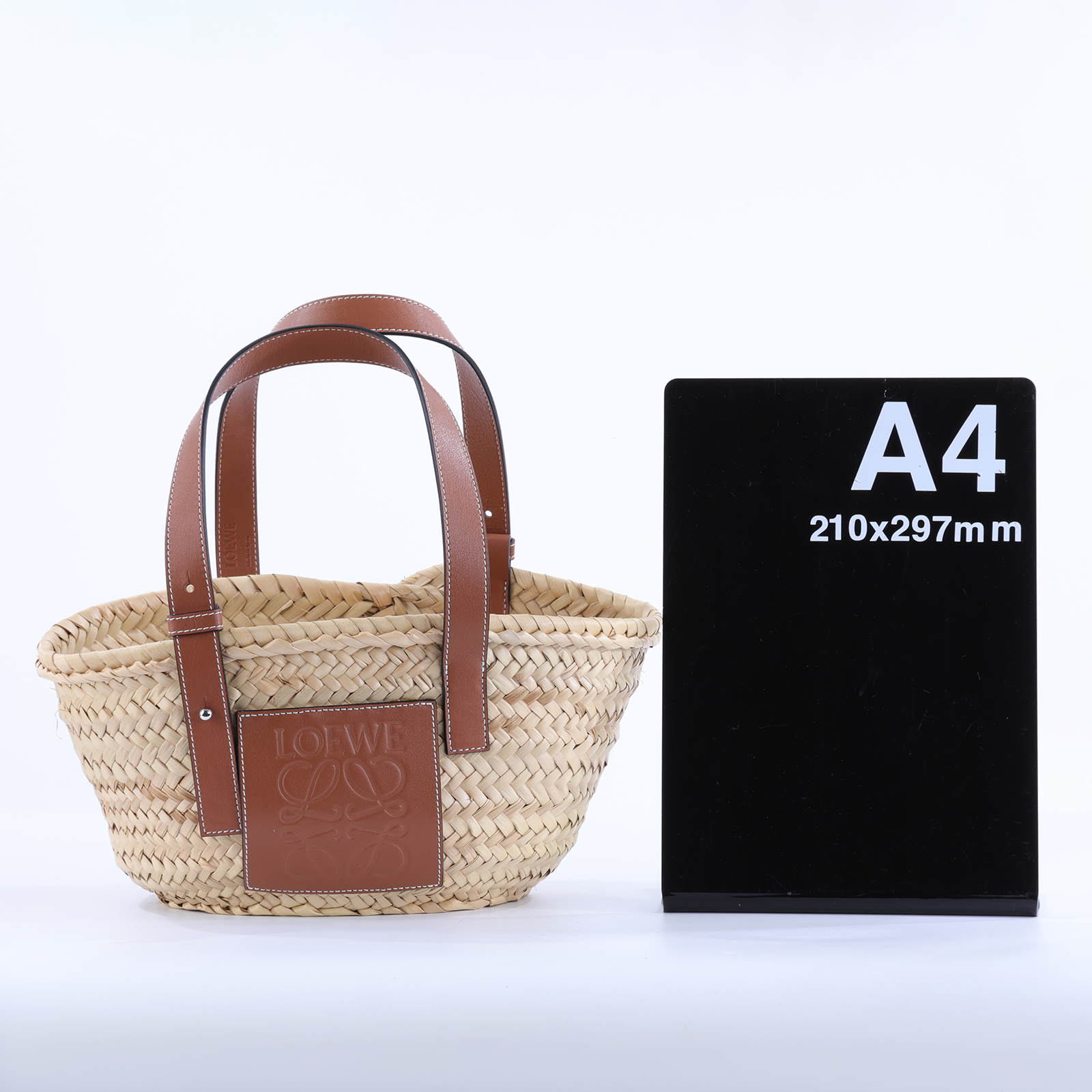 羅意威 LOEWE 棕櫚葉 小牛皮 小型 編織包 327.02.S93 咖草編包 無附屬品