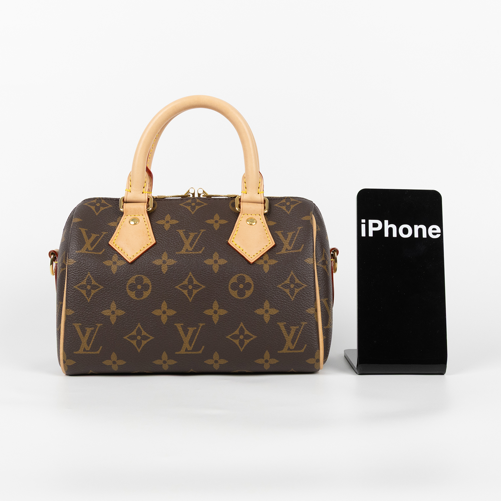路易威登 LOUIS VUITTON Speedy Bandoulière  20 原花 手提 斜背 波士頓包 黑色 M46234 晶片款  原廠盒子/防塵袋/購買證明/背帶/鎖組