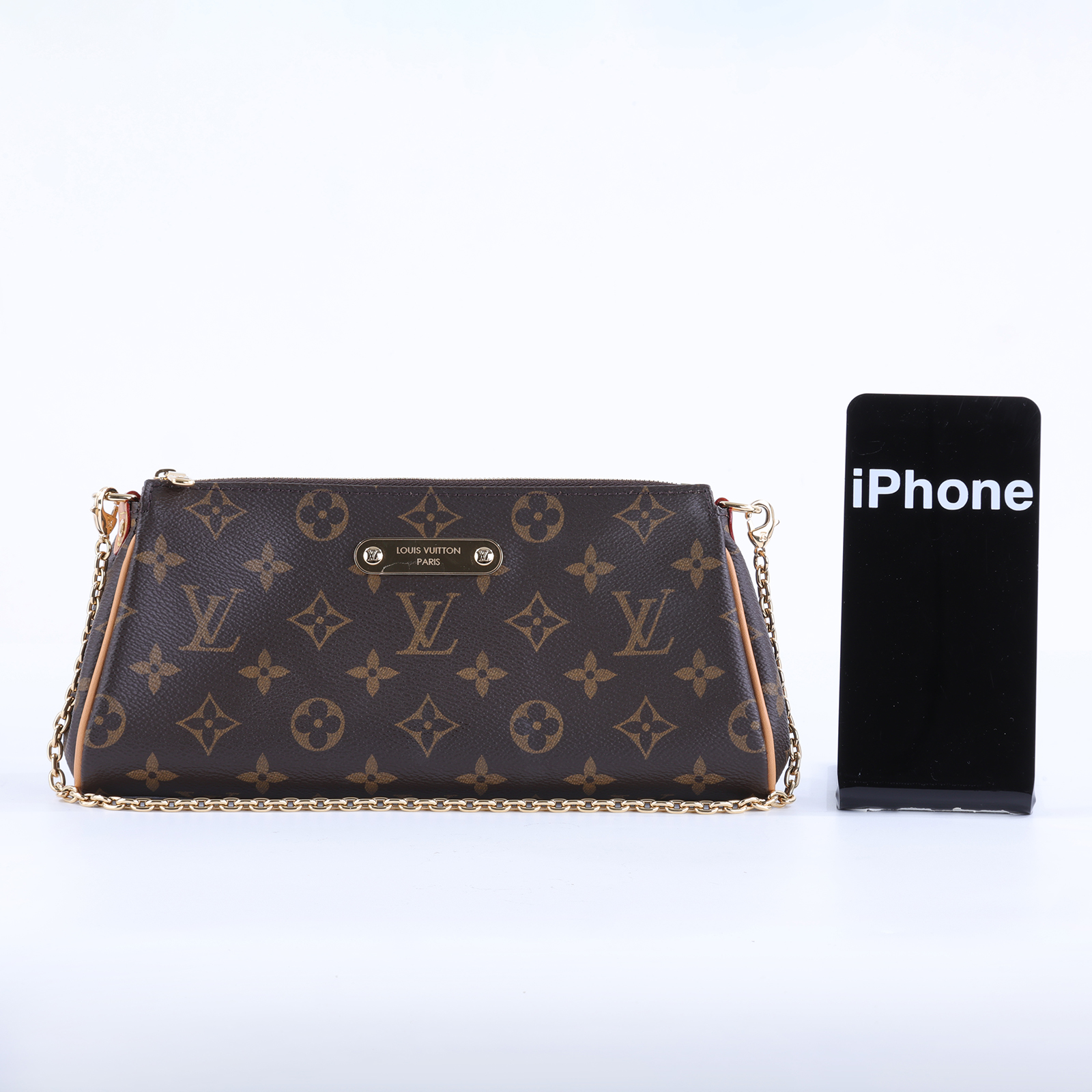 路易威登 LOUIS VUITTON Pochette Eva 手拿包 M13567 晶片款 Pochette Eva 原廠盒子/防塵袋/購買證明/背帶