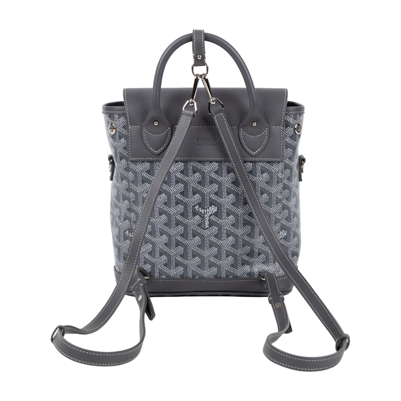 高雅德 GOYARD Alpin 迷你背包 ALPIN2MINTY 灰ALPIN MINI後背包 防塵袋/國外購買證明