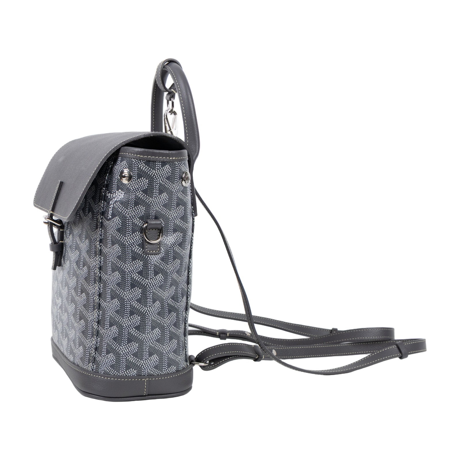 高雅德 GOYARD Alpin 迷你背包 ALPIN2MINTY 灰ALPIN MINI後背包 防塵袋/國外購買證明