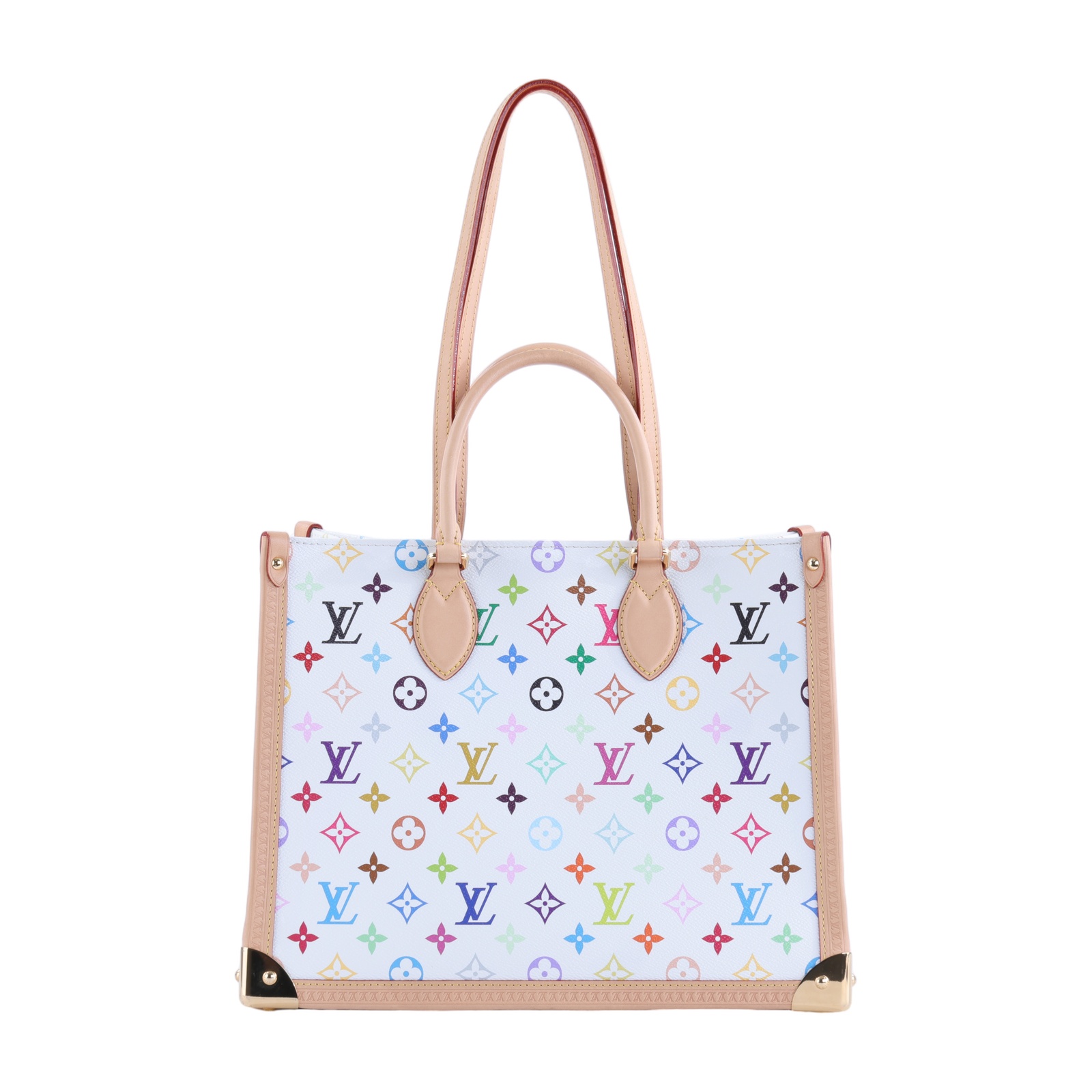 路易威登 LOUIS VUITTON OnTheGo MM 手提袋 單肩包 LVxTM 村上隆 聯名 M13079 晶片款  原廠盒子/防塵袋/鎖組