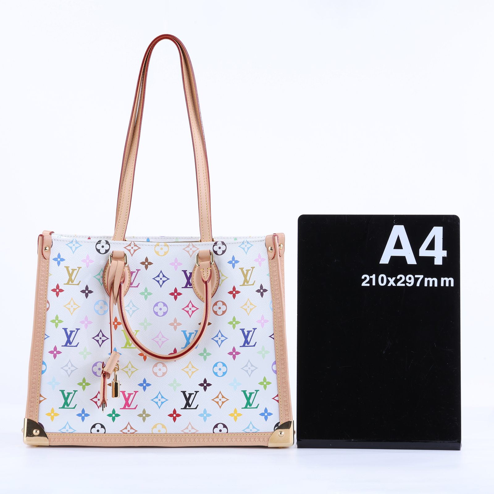 路易威登 LOUIS VUITTON OnTheGo MM 手提袋 單肩包 LVxTM 村上隆 聯名 M13079 晶片款  原廠盒子/防塵袋/鎖組
