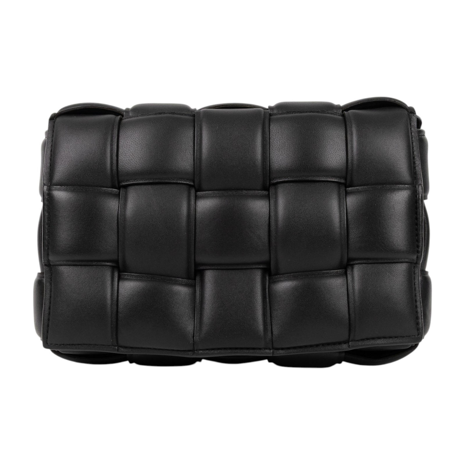 寶緹嘉 BOTTEGA VENETA Padded Cassette 枕頭編織包 591970VCQR1 黑PADDED CASSETTE 5X3 防塵袋