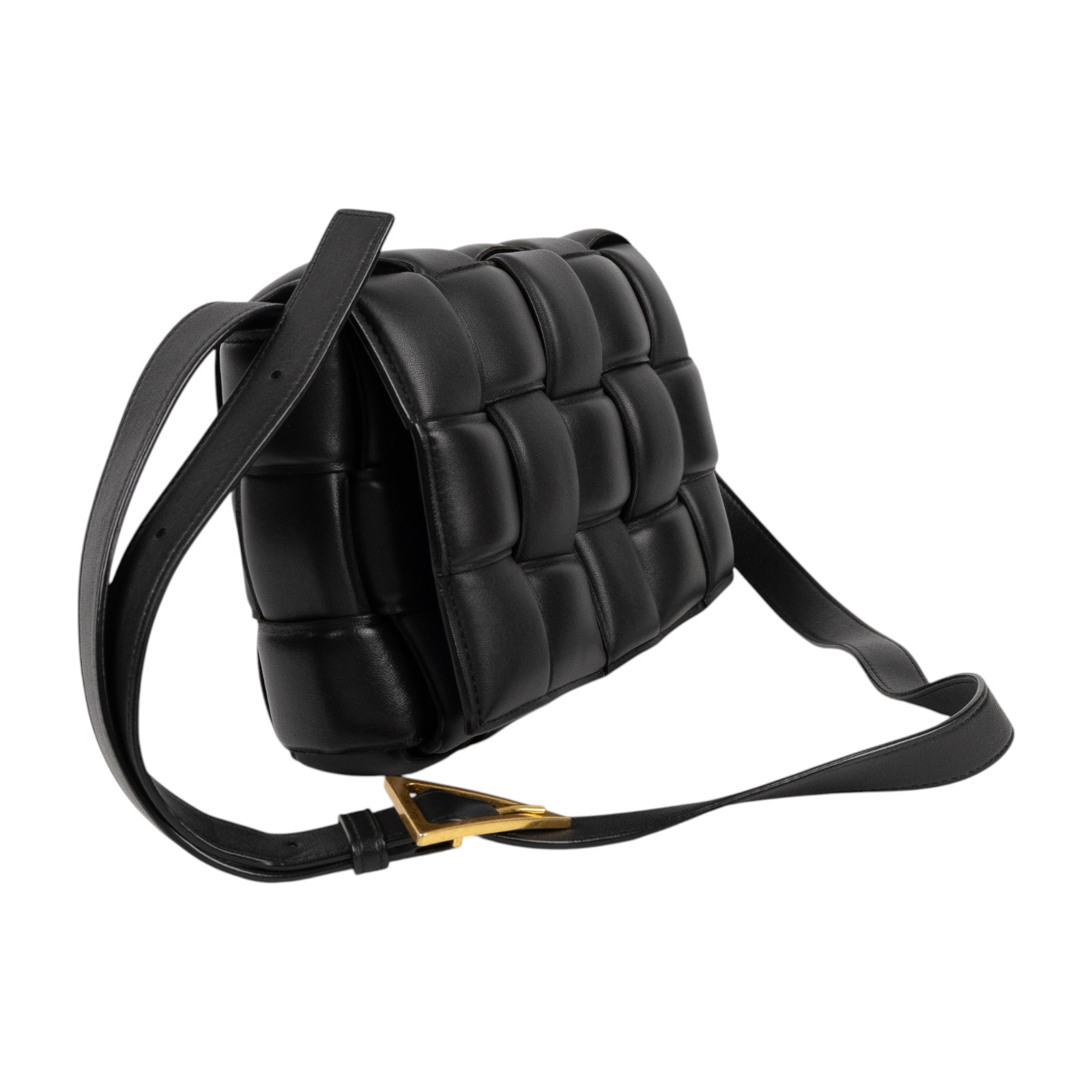 寶緹嘉 BOTTEGA VENETA Padded Cassette 枕頭編織包 591970VCQR1 黑PADDED CASSETTE 5X3 防塵袋