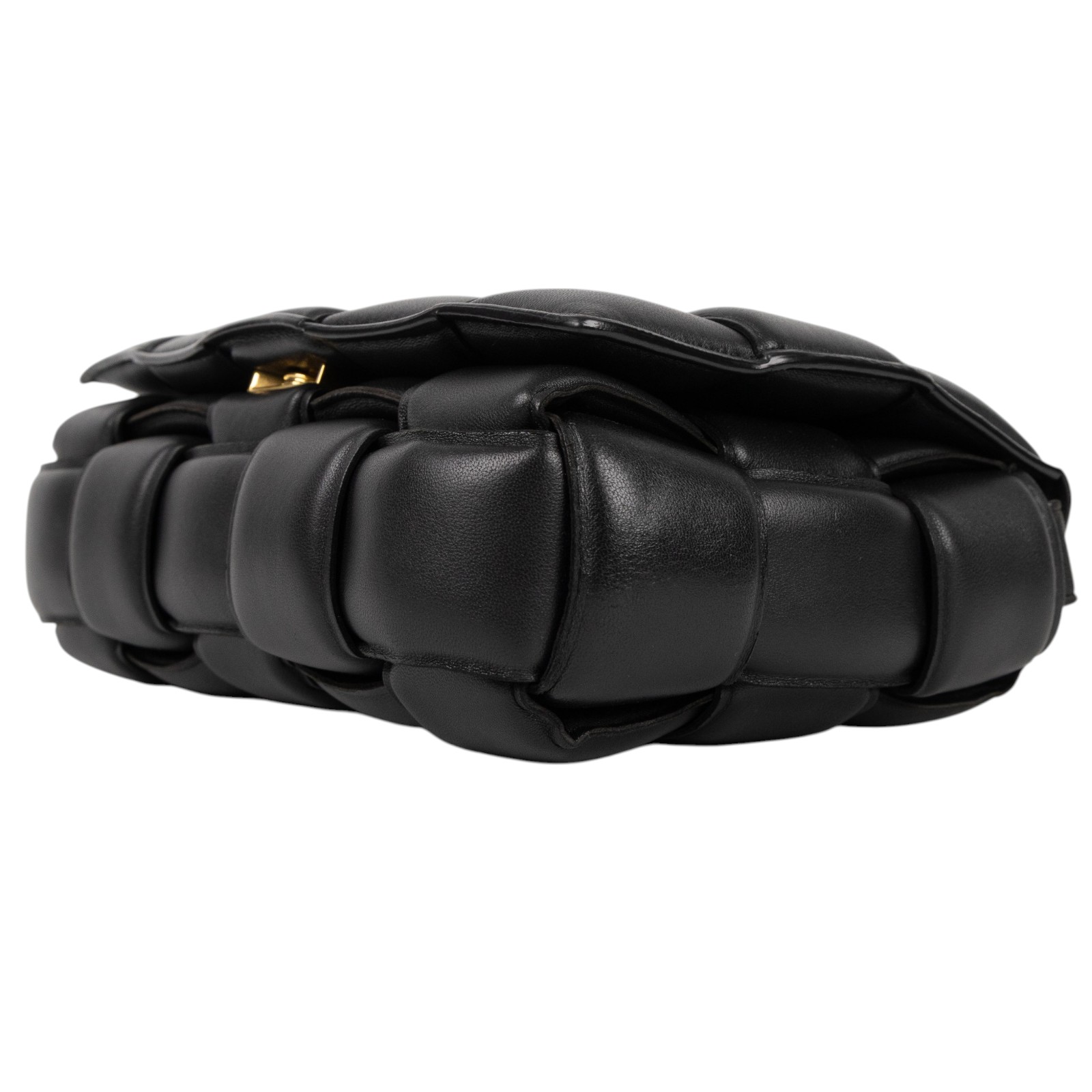 寶緹嘉 BOTTEGA VENETA Padded Cassette 枕頭編織包 591970VCQR1 黑PADDED CASSETTE 5X3 防塵袋
